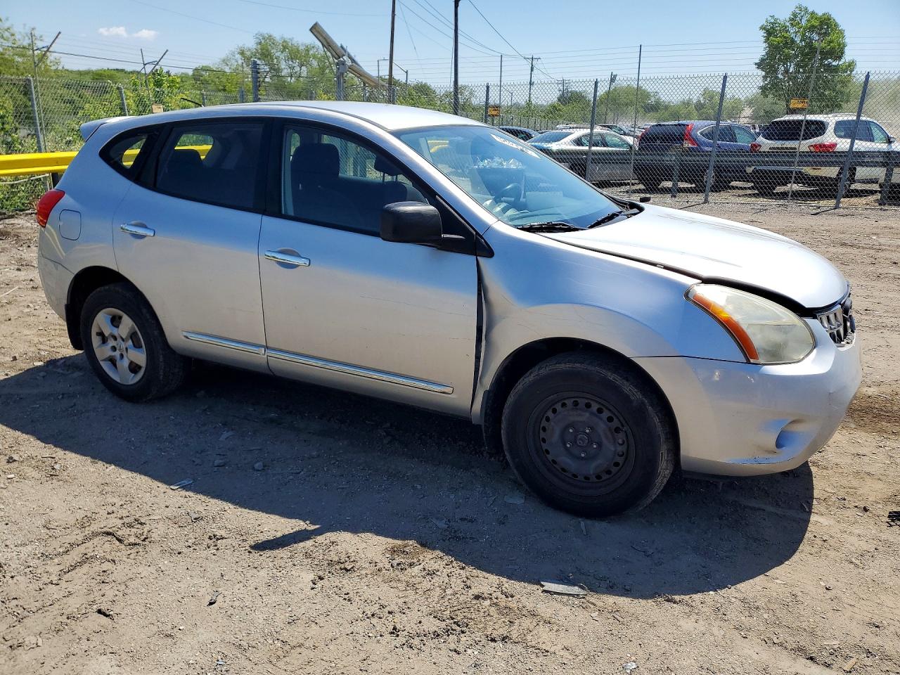 2013 Nissan Rogue S Silver vin: JN8AS5MV4DW603154