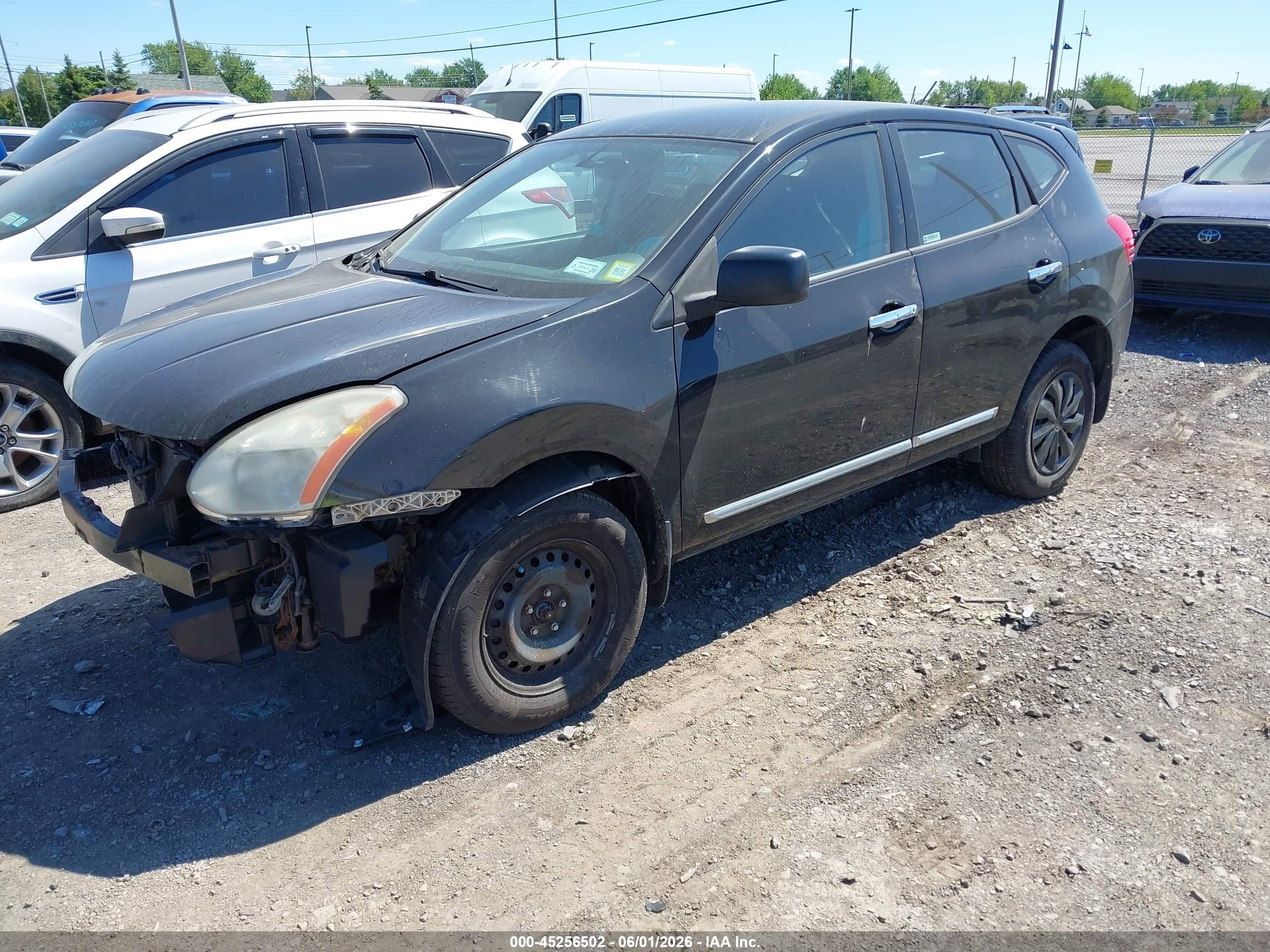 2013 Nissan Rogue S Black vin: JN8AS5MV4DW616650
