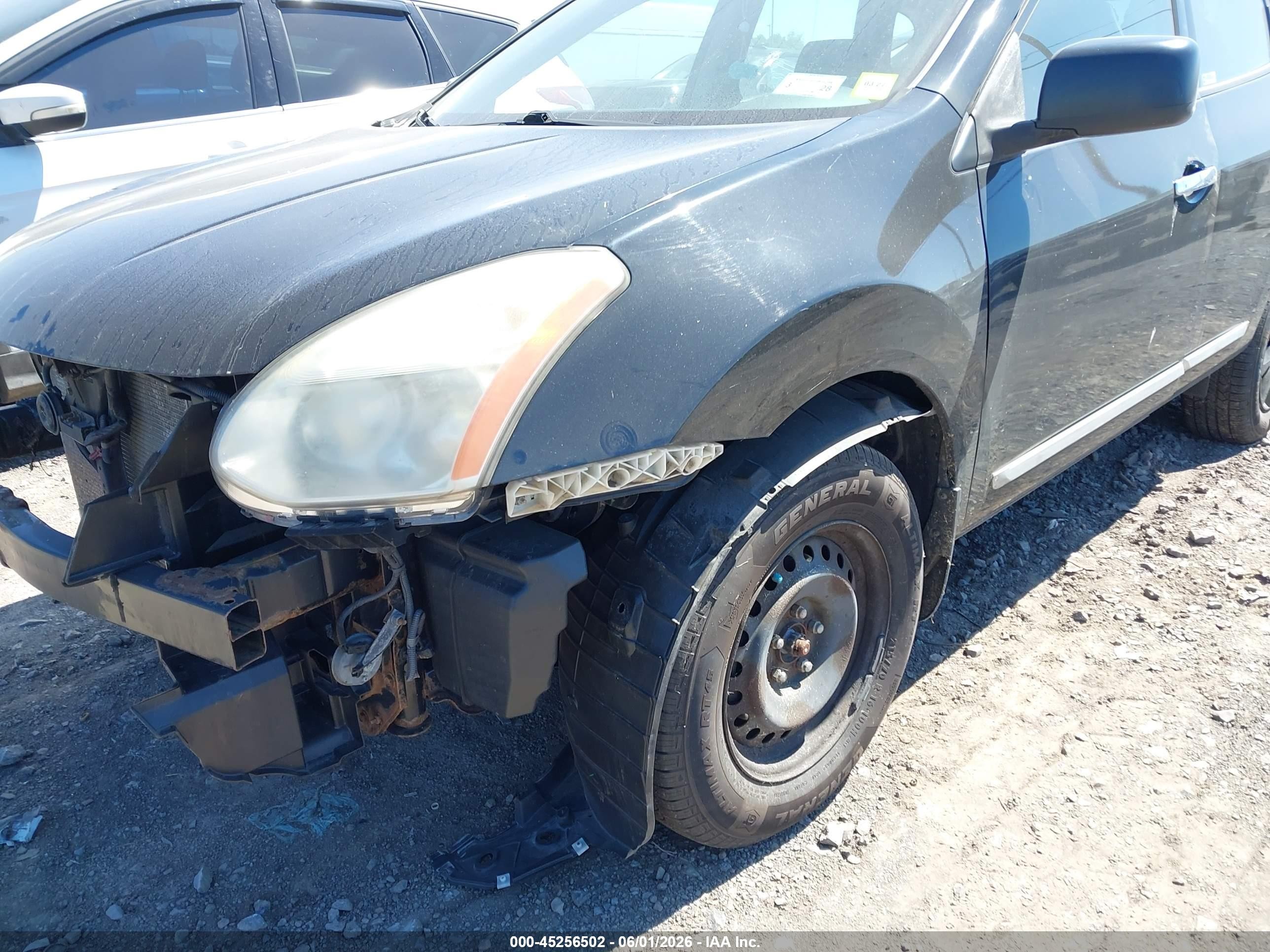 2013 Nissan Rogue S Black vin: JN8AS5MV4DW616650
