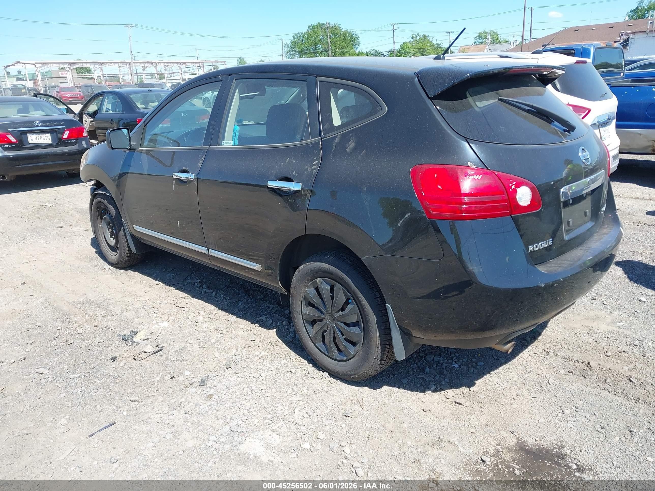 2013 Nissan Rogue S Black vin: JN8AS5MV4DW616650