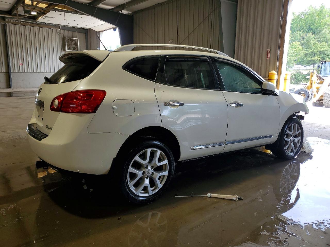2013 Nissan Rogue S White vin: JN8AS5MV4DW617121