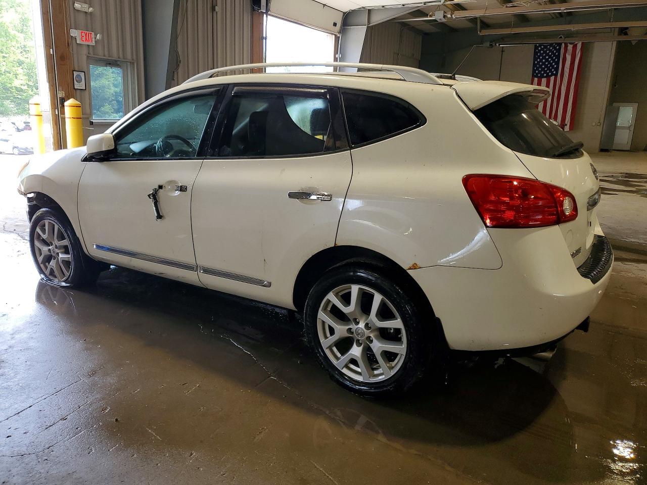 2013 Nissan Rogue S White vin: JN8AS5MV4DW617121