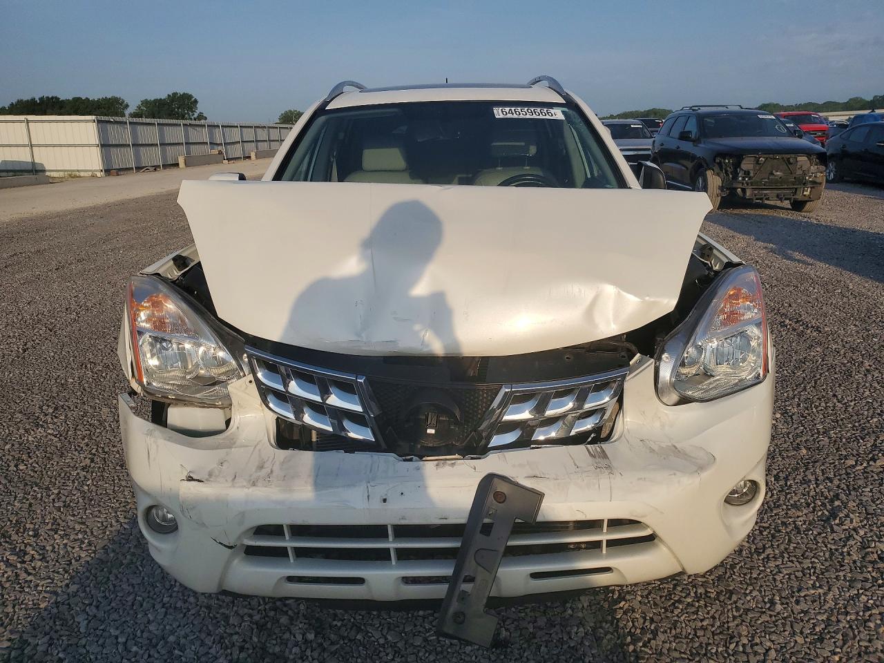 2013 Nissan Rogue S White vin: JN8AS5MV4DW619998