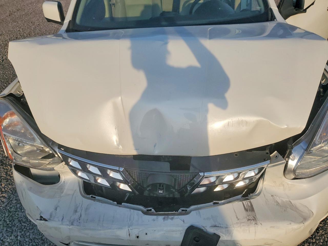 2013 Nissan Rogue S White vin: JN8AS5MV4DW619998
