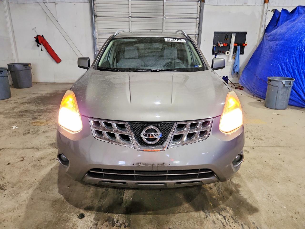 2013 Nissan Rogue S Gray vin: JN8AS5MV4DW621718