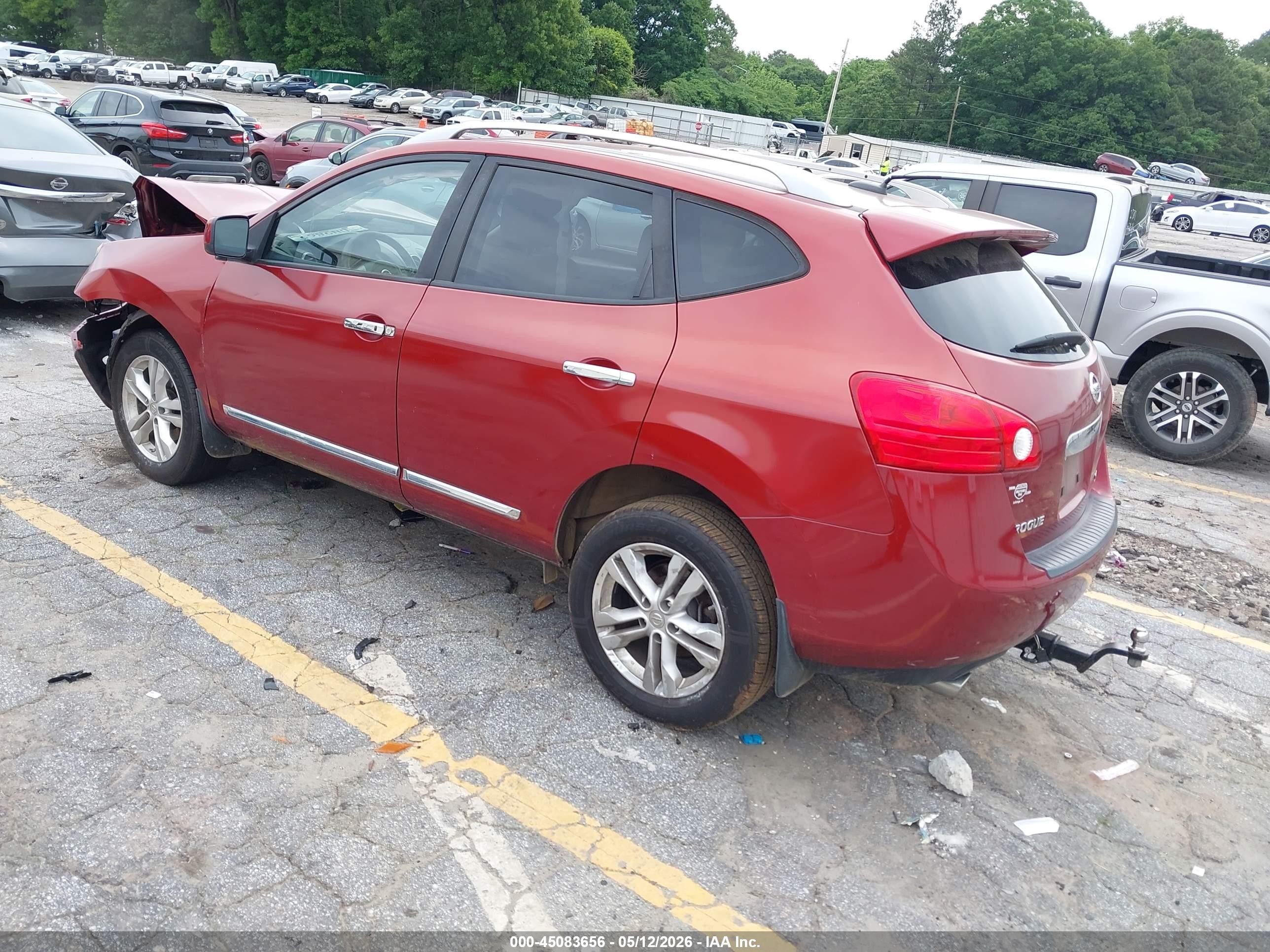 2013 Nissan Rogue Sv Red vin: JN8AS5MV4DW621931