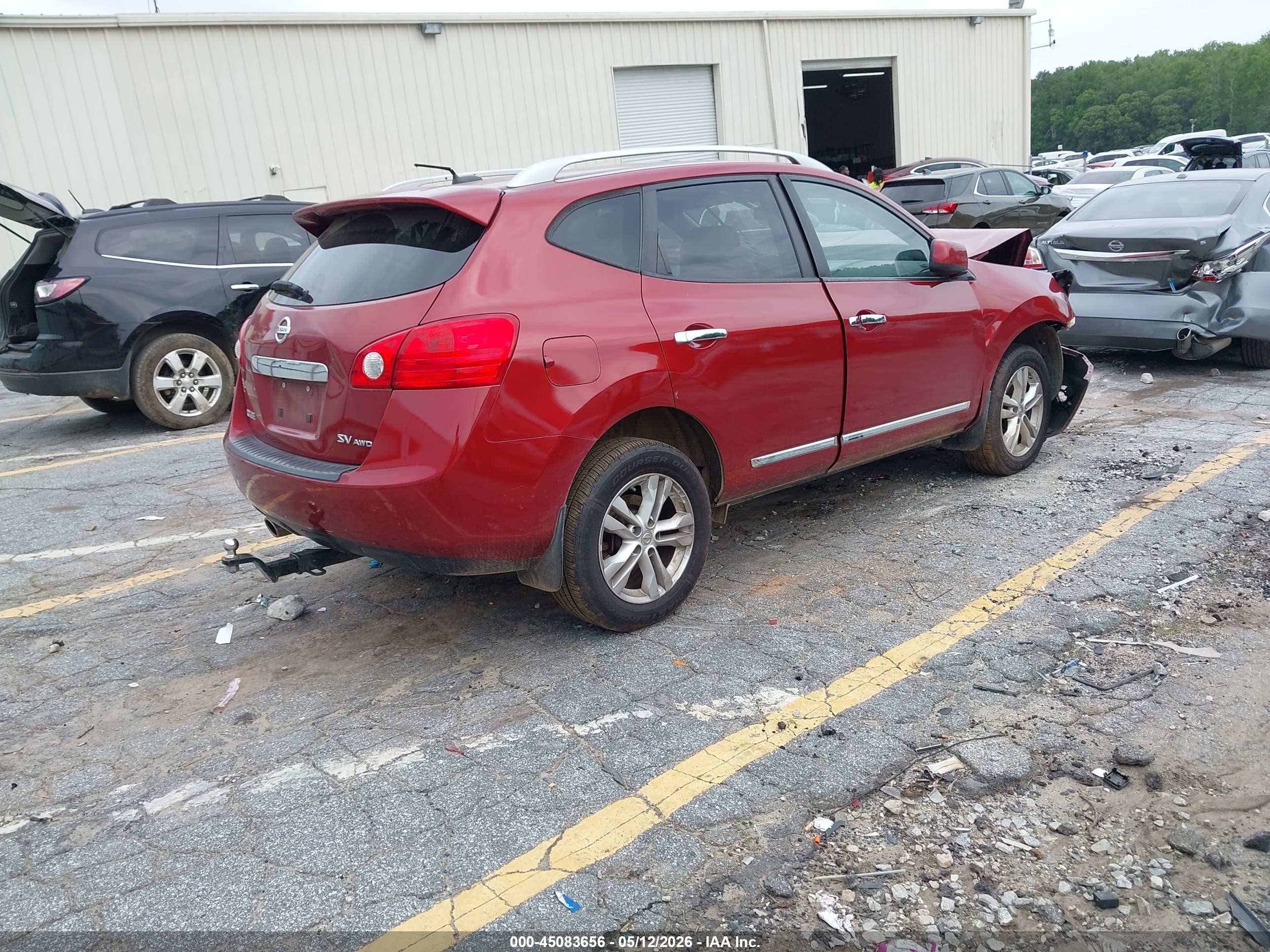 2013 Nissan Rogue Sv Red vin: JN8AS5MV4DW621931