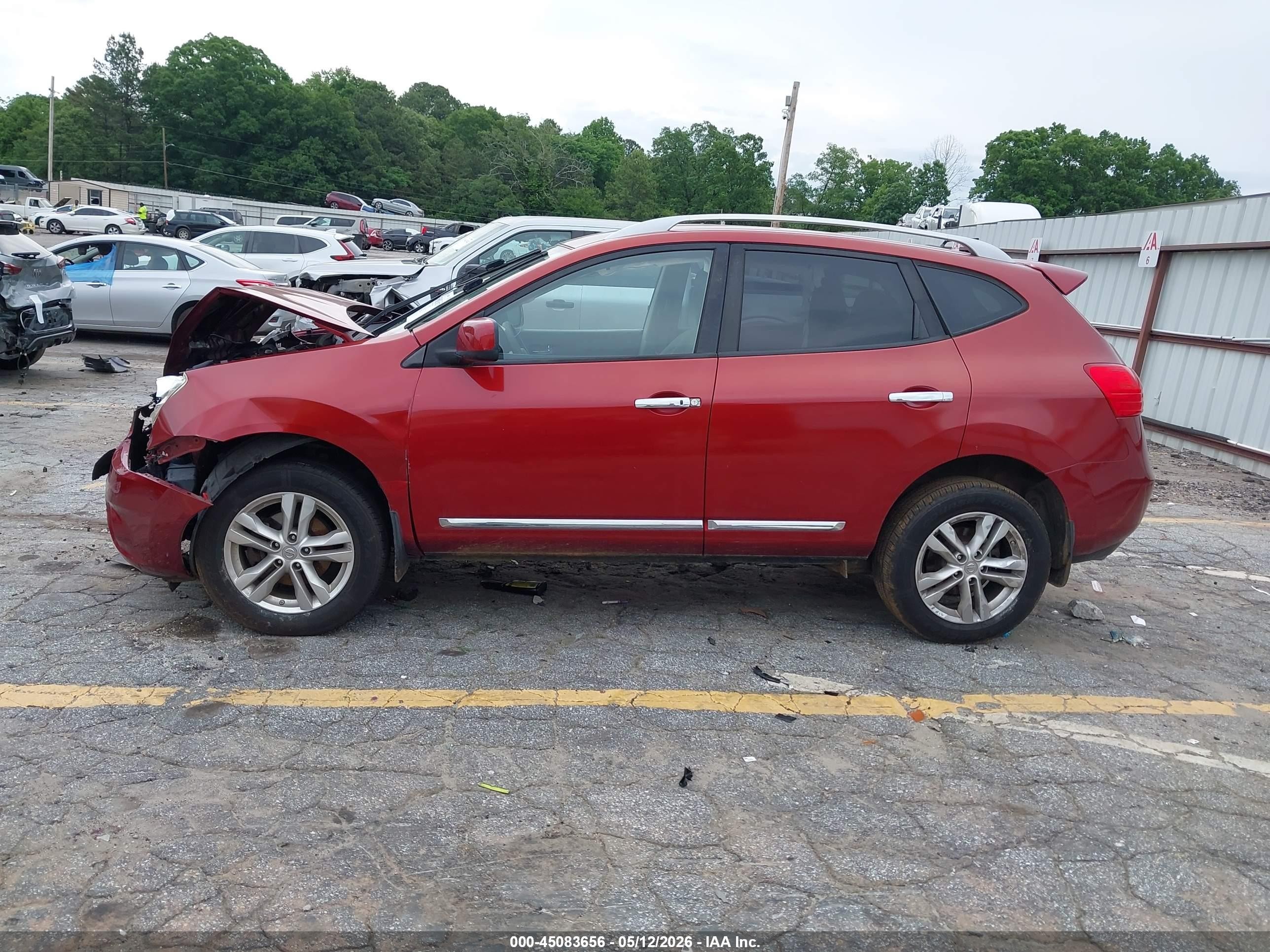 2013 Nissan Rogue Sv Red vin: JN8AS5MV4DW621931