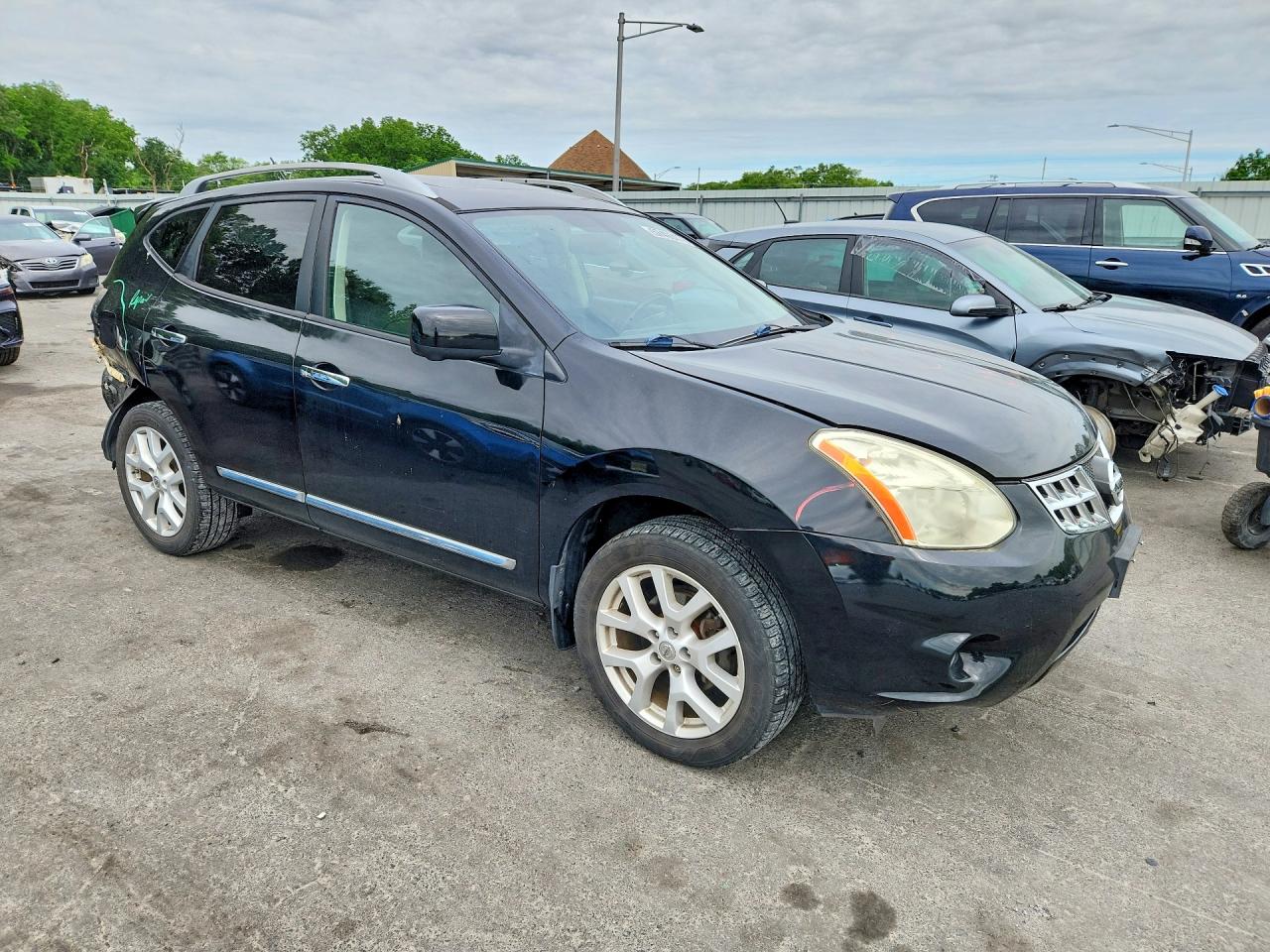 2013 Nissan Rogue S Black vin: JN8AS5MV4DW623176