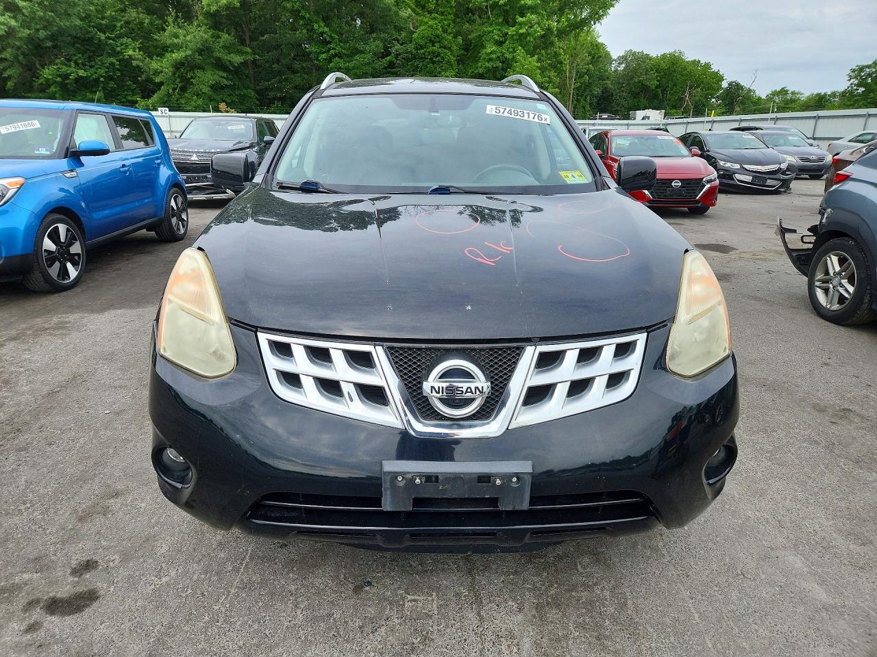 2013 Nissan Rogue S Black vin: JN8AS5MV4DW623176