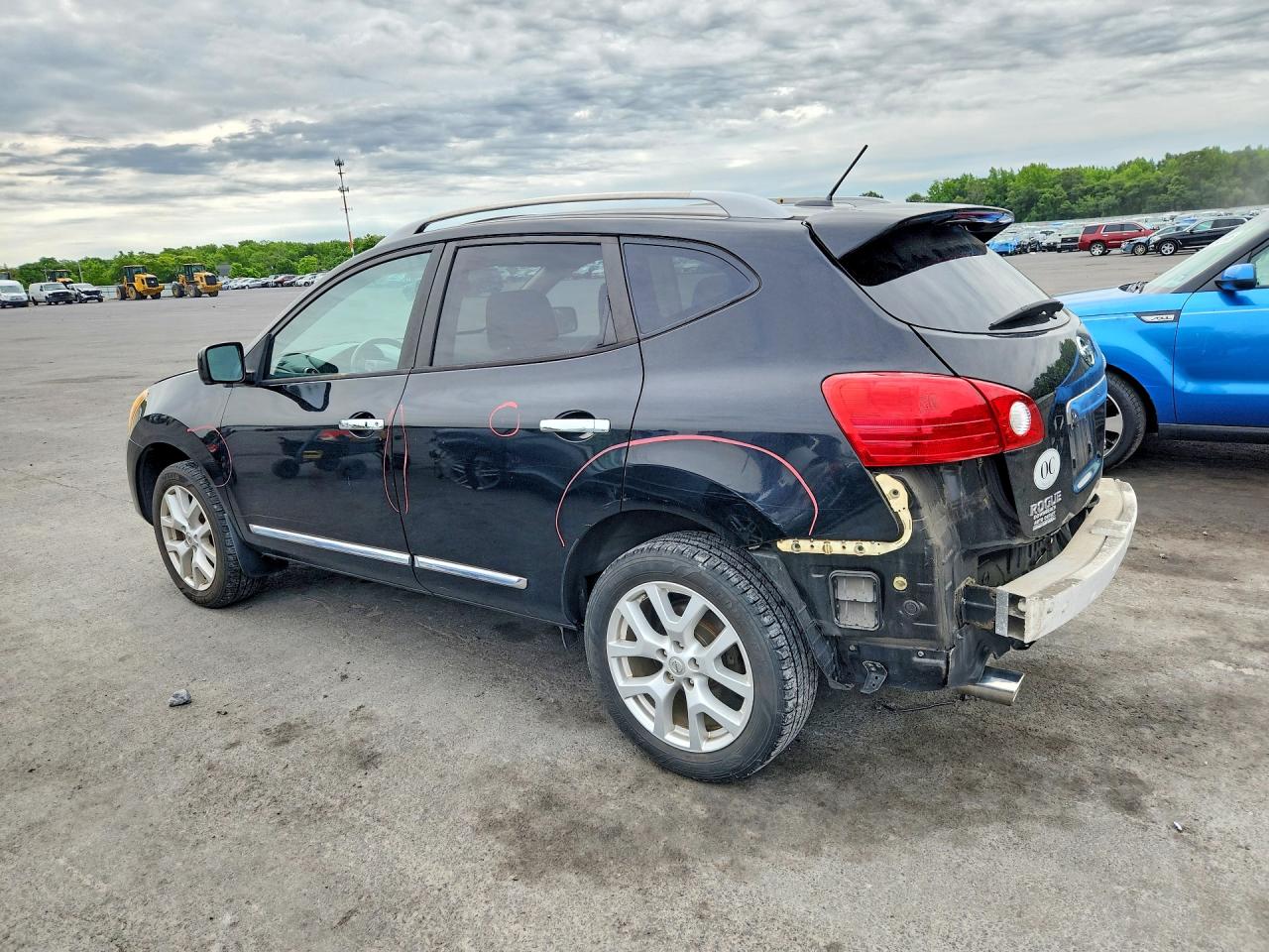 2013 Nissan Rogue S Black vin: JN8AS5MV4DW623176