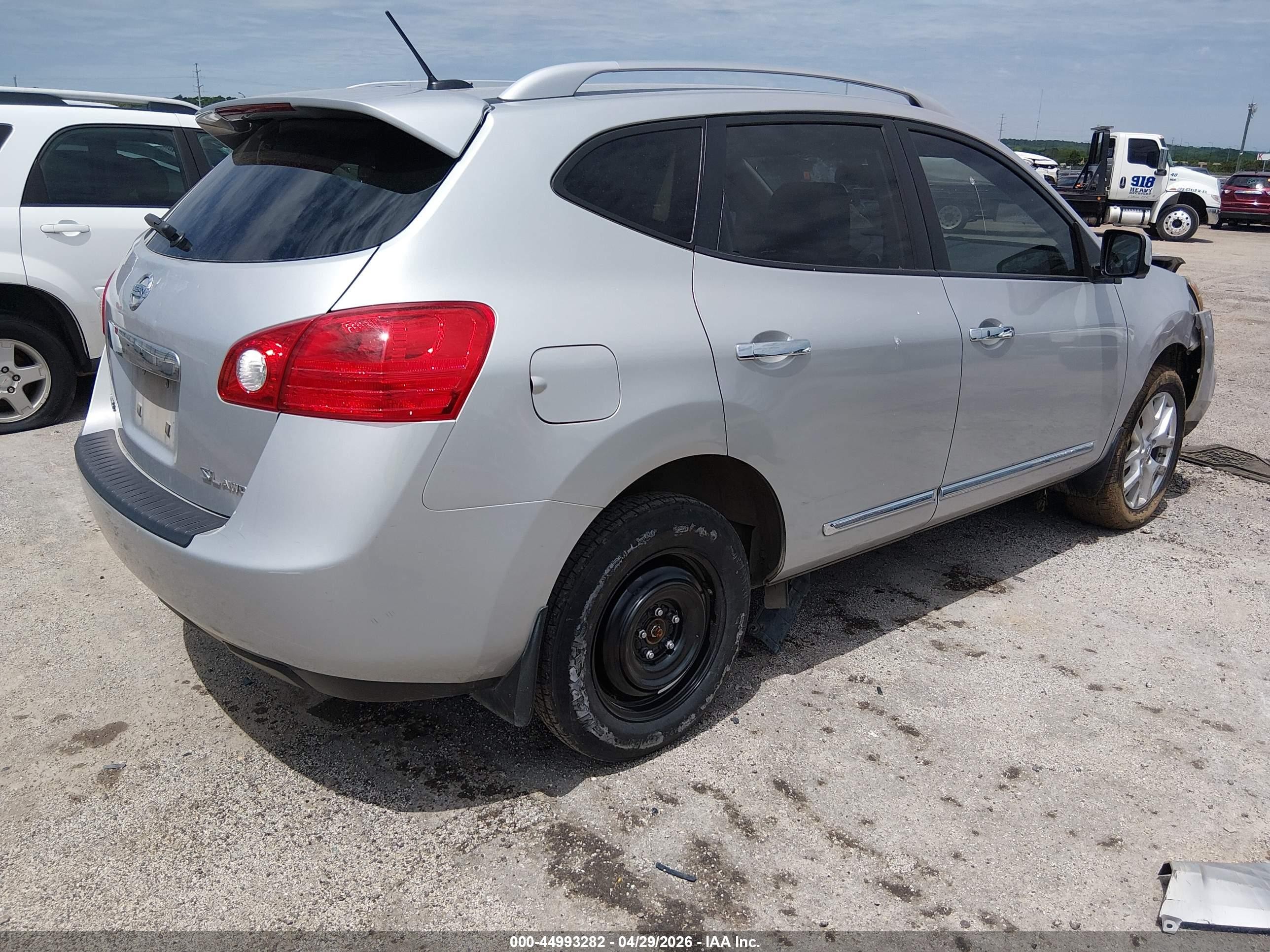 2013 Nissan Rogue Sv W/sl Pkg Silver vin: JN8AS5MV4DW625025