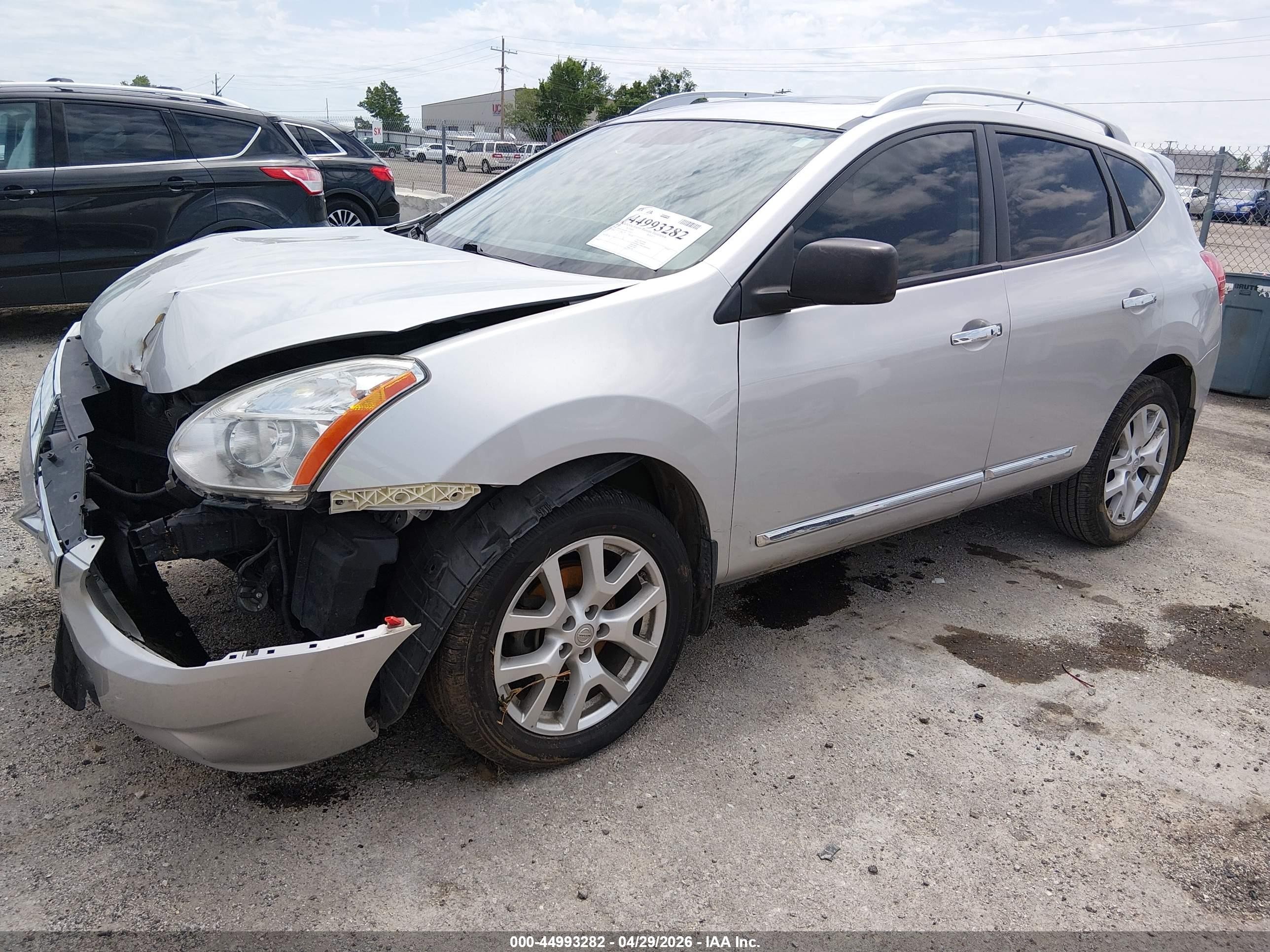 2013 Nissan Rogue Sv W/sl Pkg Silver vin: JN8AS5MV4DW625025