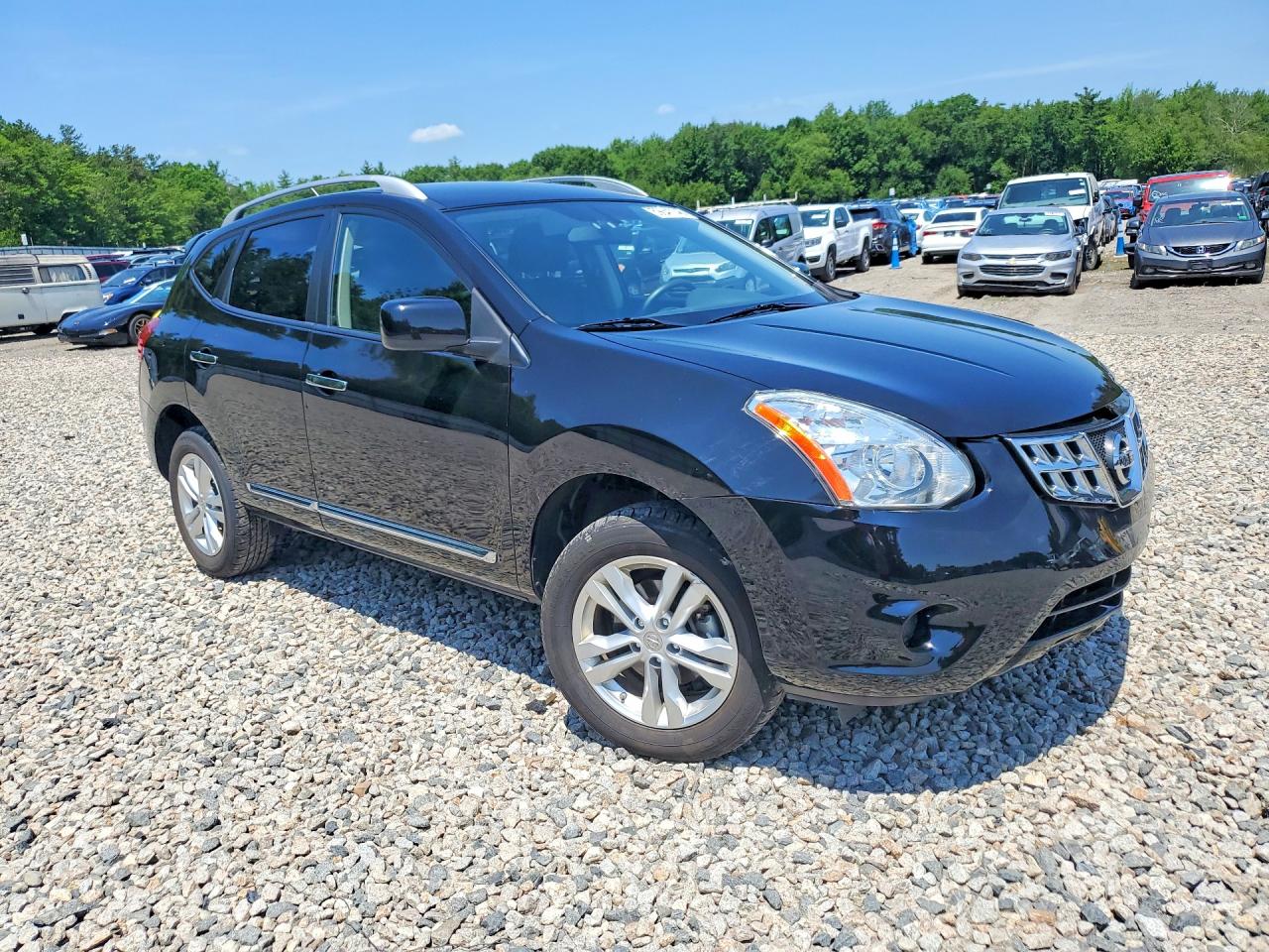 2013 Nissan Rogue S Black vin: JN8AS5MV4DW629592