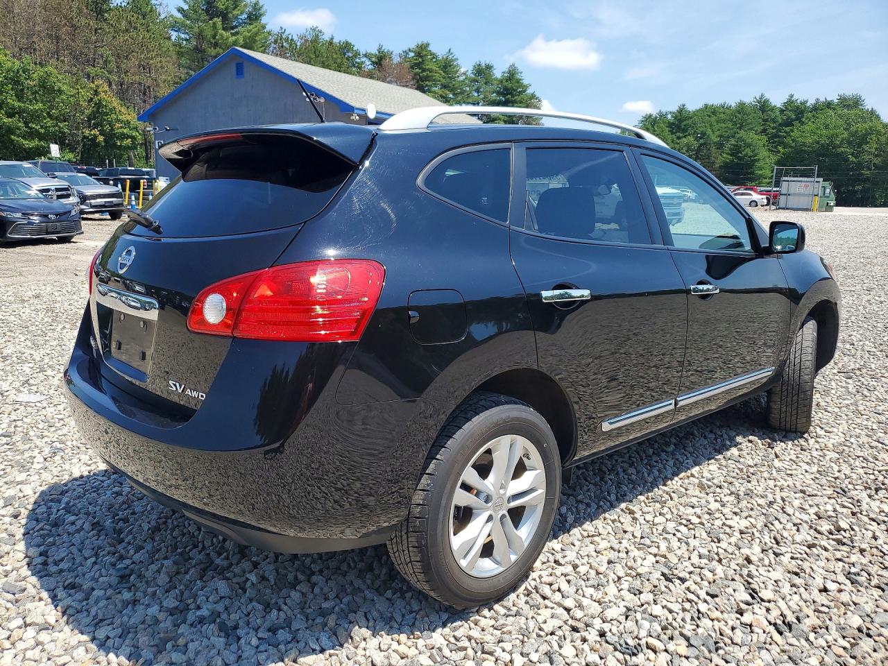 2013 Nissan Rogue S Black vin: JN8AS5MV4DW629592