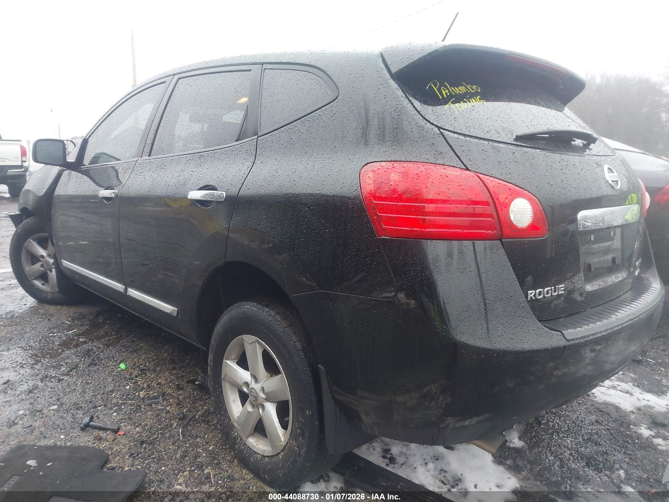 2013 Nissan Rogue S Black vin: JN8AS5MV4DW633965