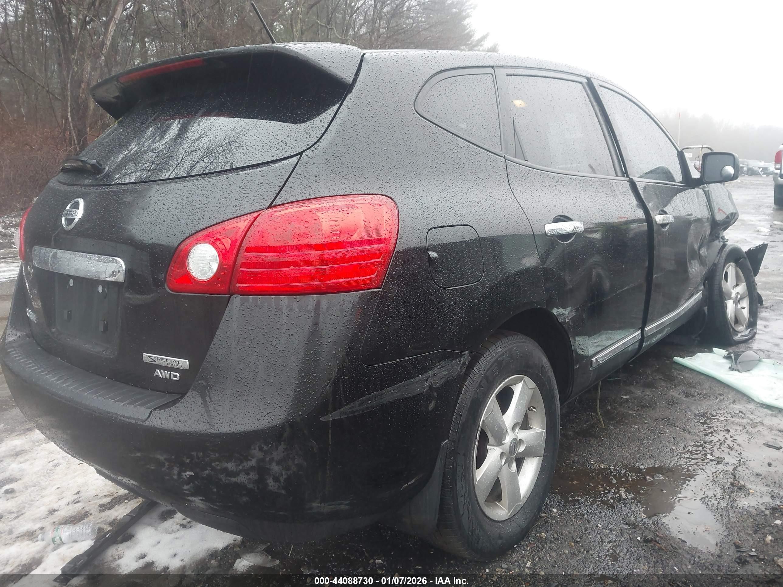 2013 Nissan Rogue S Black vin: JN8AS5MV4DW633965