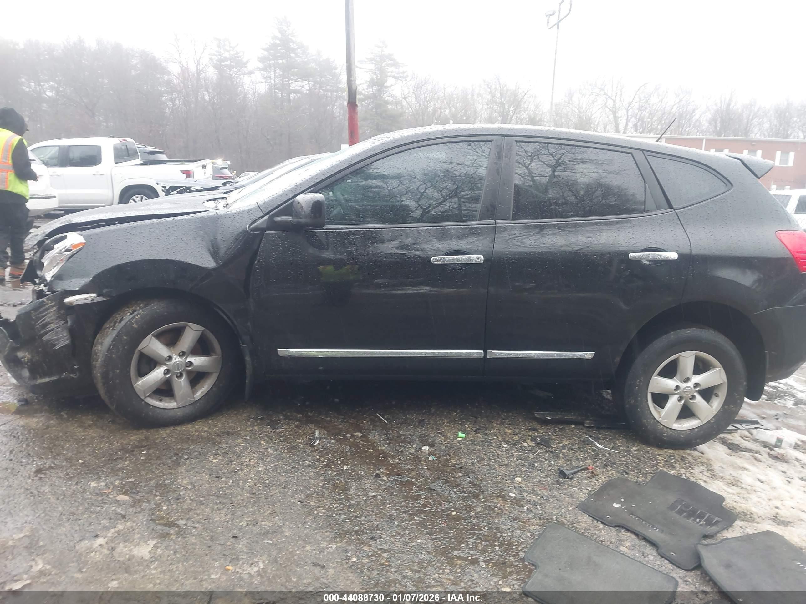 2013 Nissan Rogue S Black vin: JN8AS5MV4DW633965