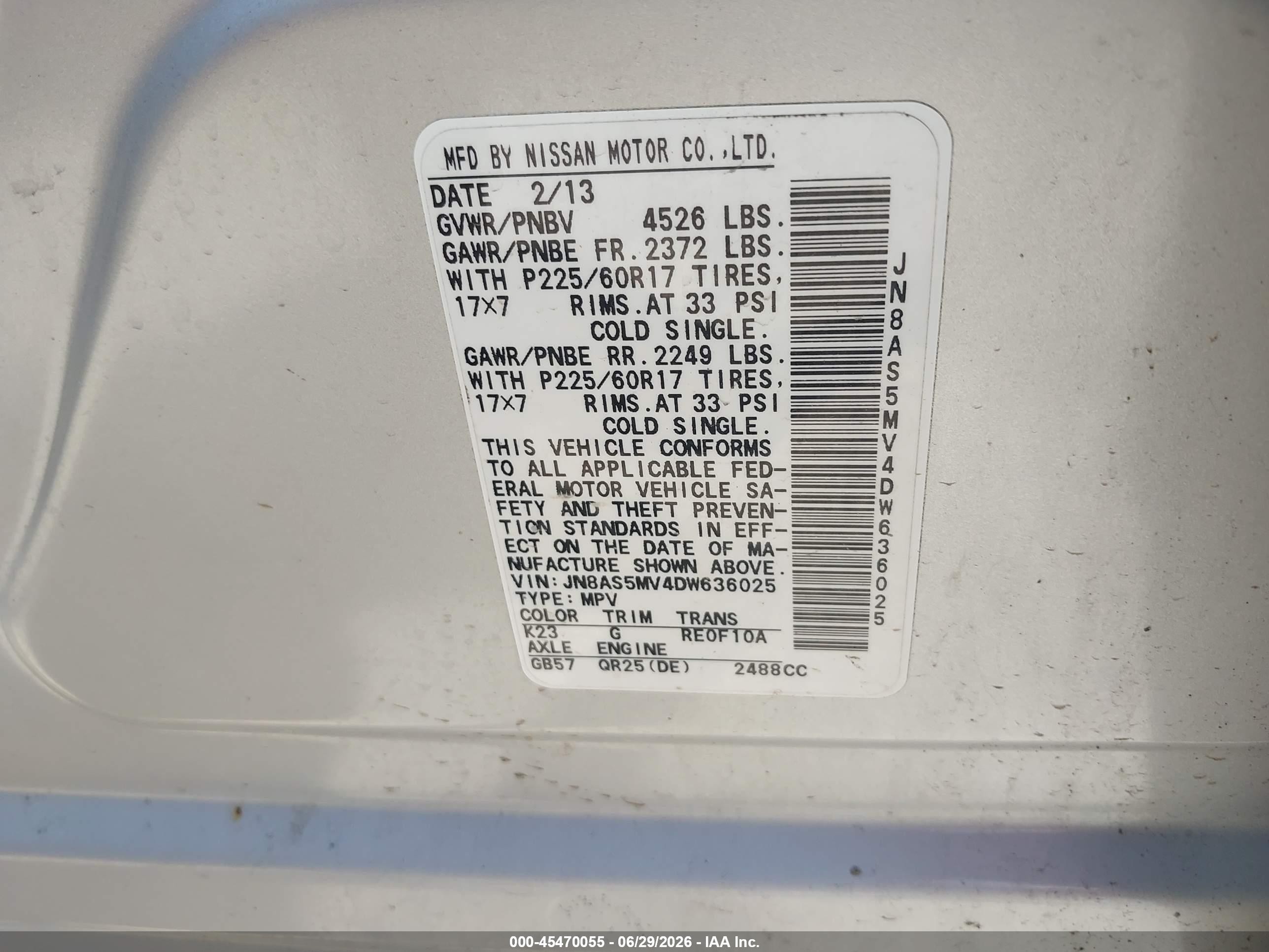 2013 Nissan Rogue Sv Silver vin: JN8AS5MV4DW636025