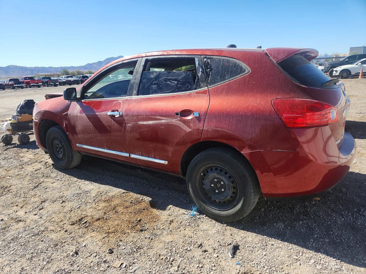 2013 Nissan Rogue S Red vin: JN8AS5MV4DW637806