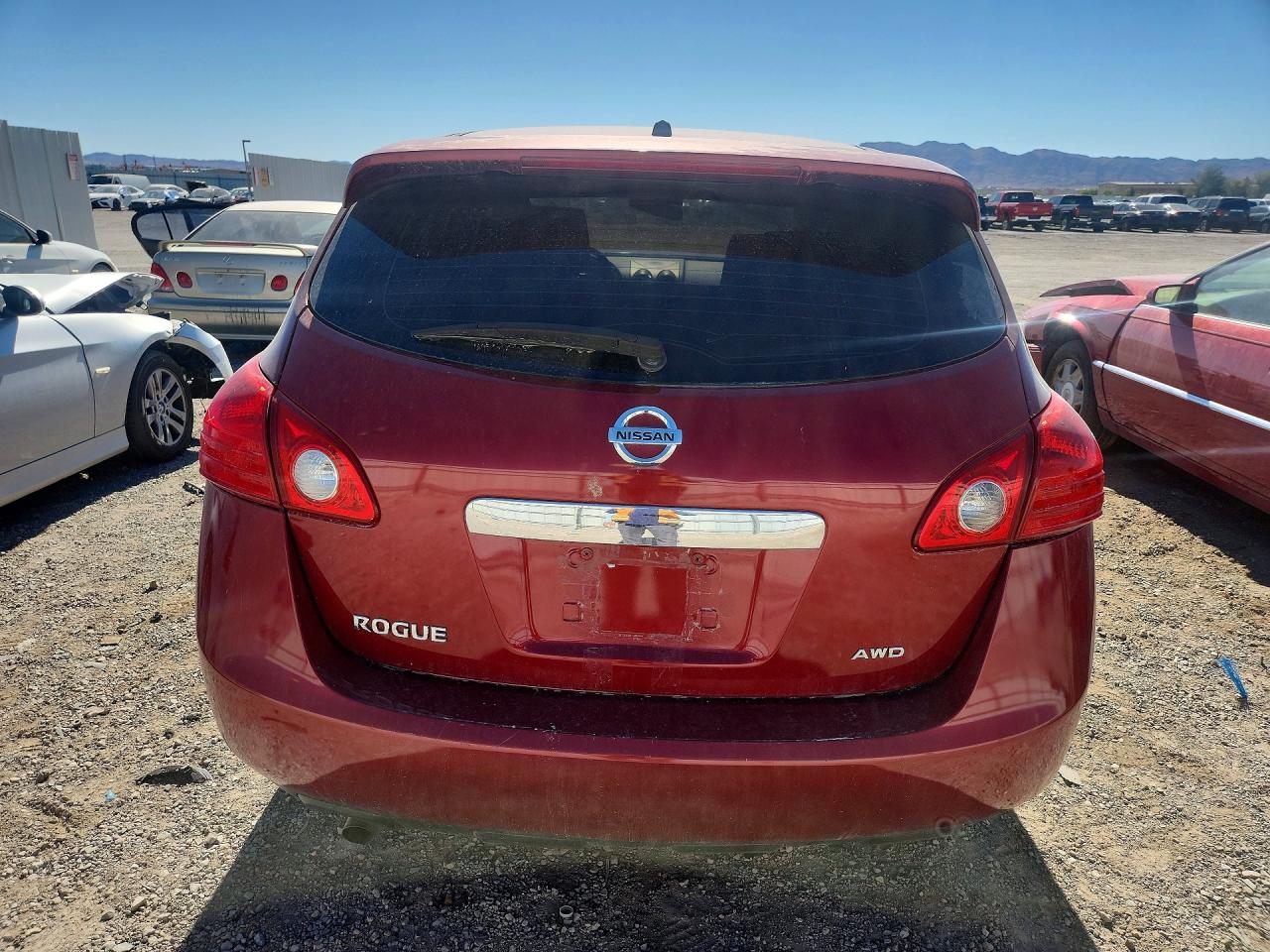 2013 Nissan Rogue S Red vin: JN8AS5MV4DW637806