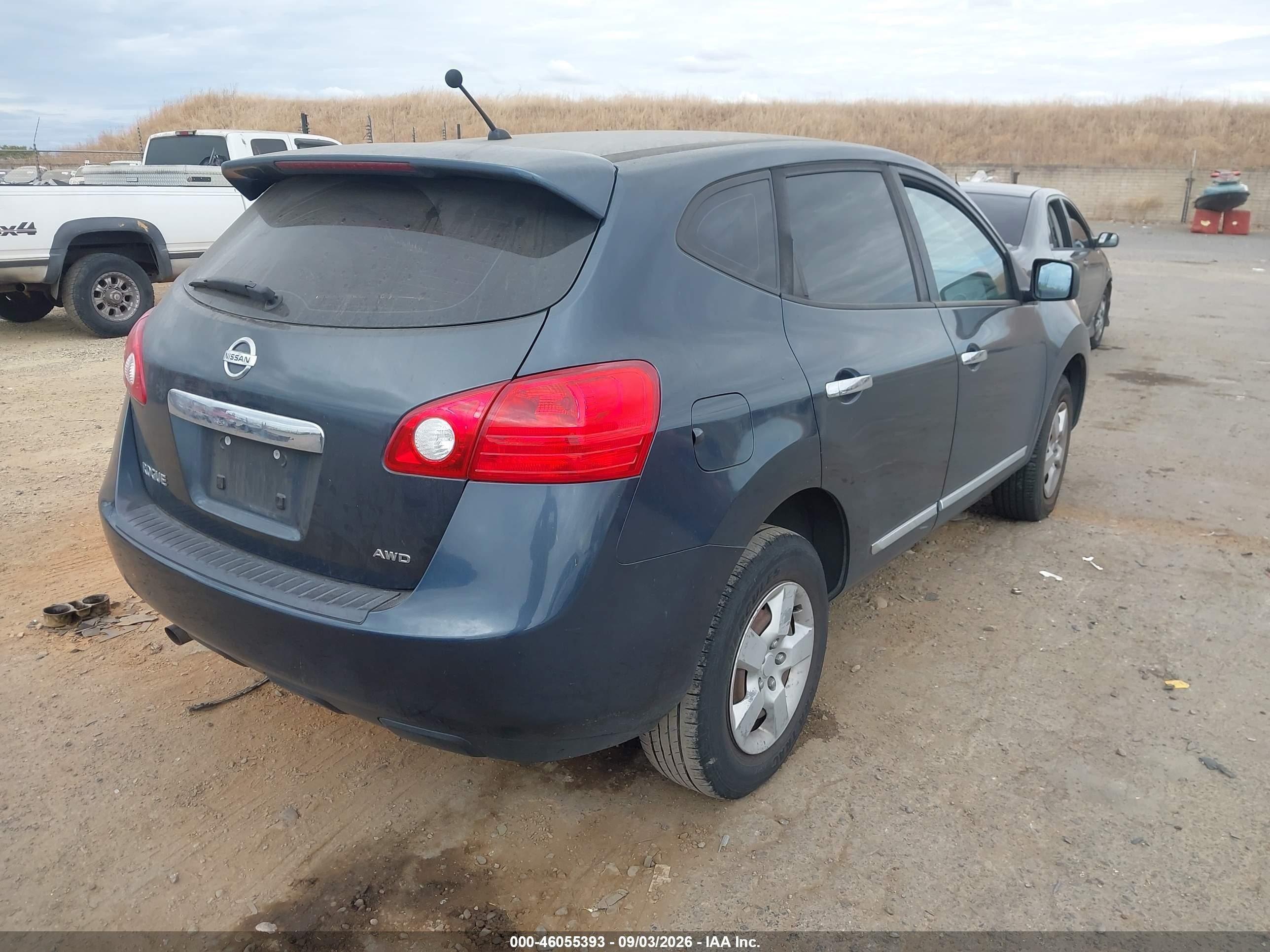 2013 Nissan Rogue S Gray vin: JN8AS5MV4DW643413