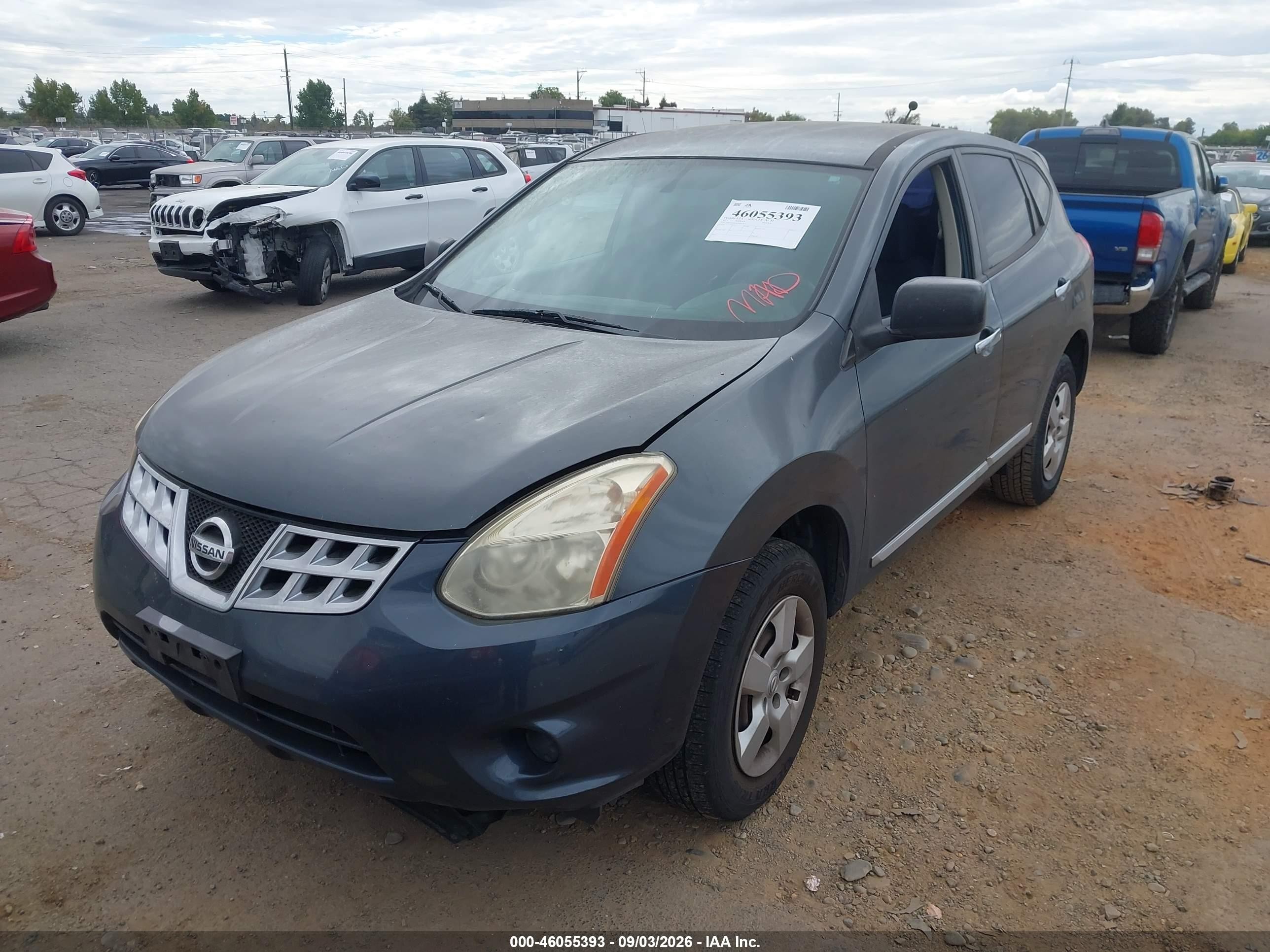 2013 Nissan Rogue S Gray vin: JN8AS5MV4DW643413