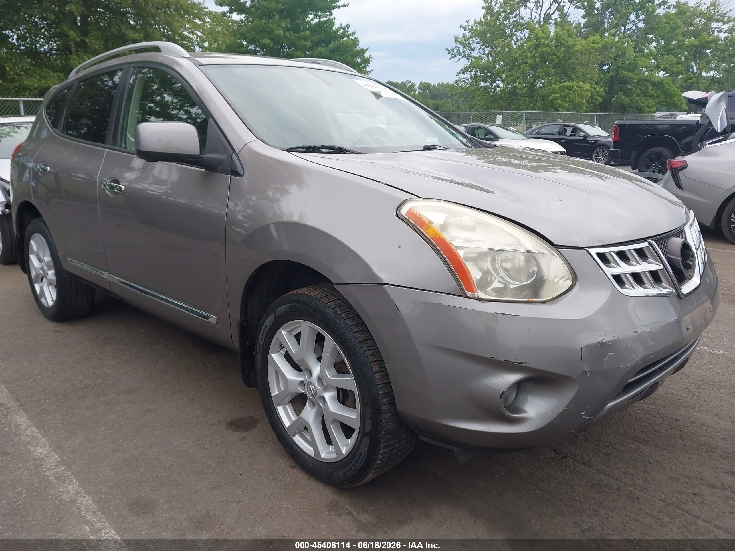 2013 Nissan Rogue Sv W/sl Pkg Серый vin: JN8AS5MV4DW646702