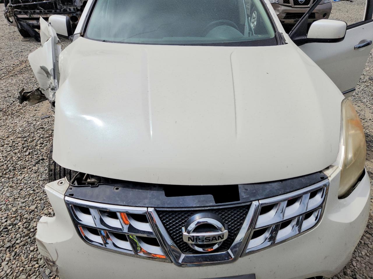 2013 Nissan Rogue S White vin: JN8AS5MV4DW647154