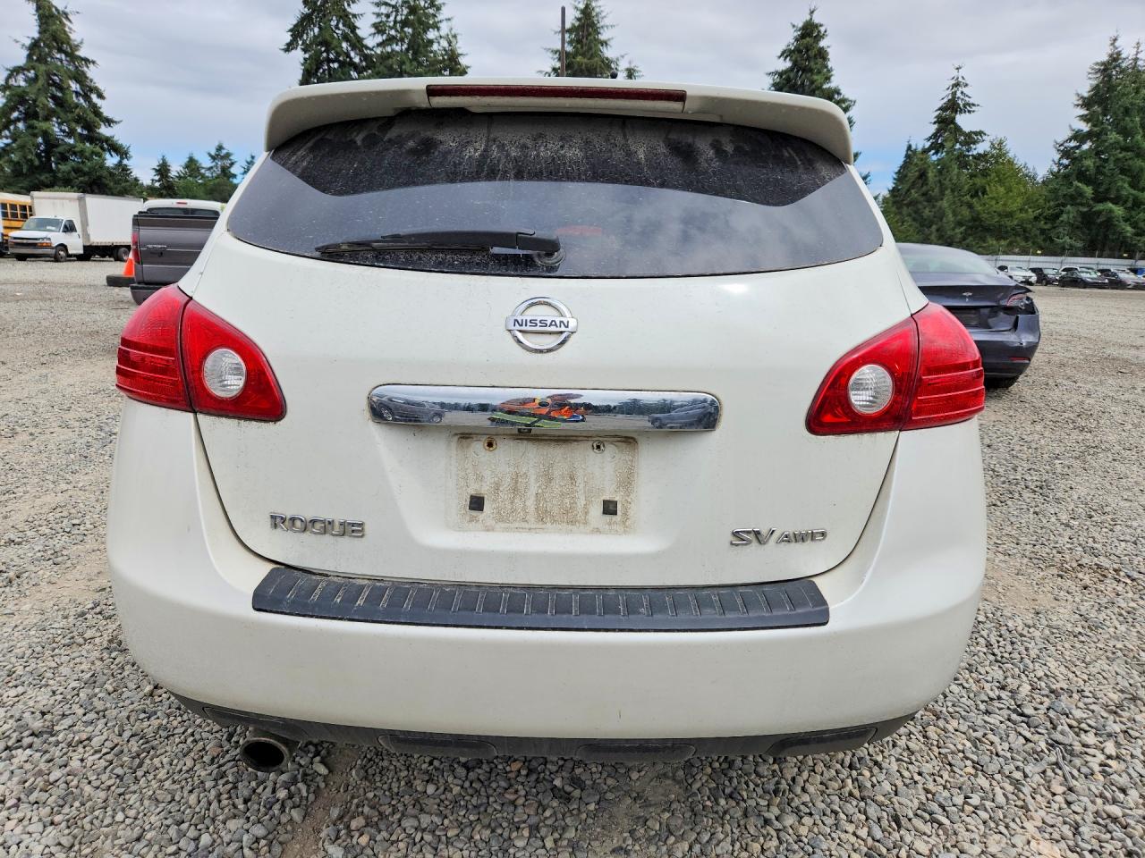 2013 Nissan Rogue S White vin: JN8AS5MV4DW647154