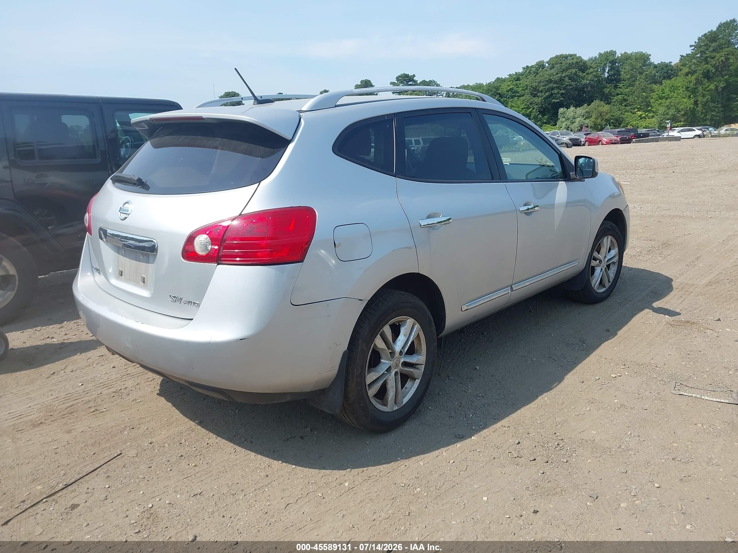 2013 Nissan Rogue Sv Silver vin: JN8AS5MV4DW649311