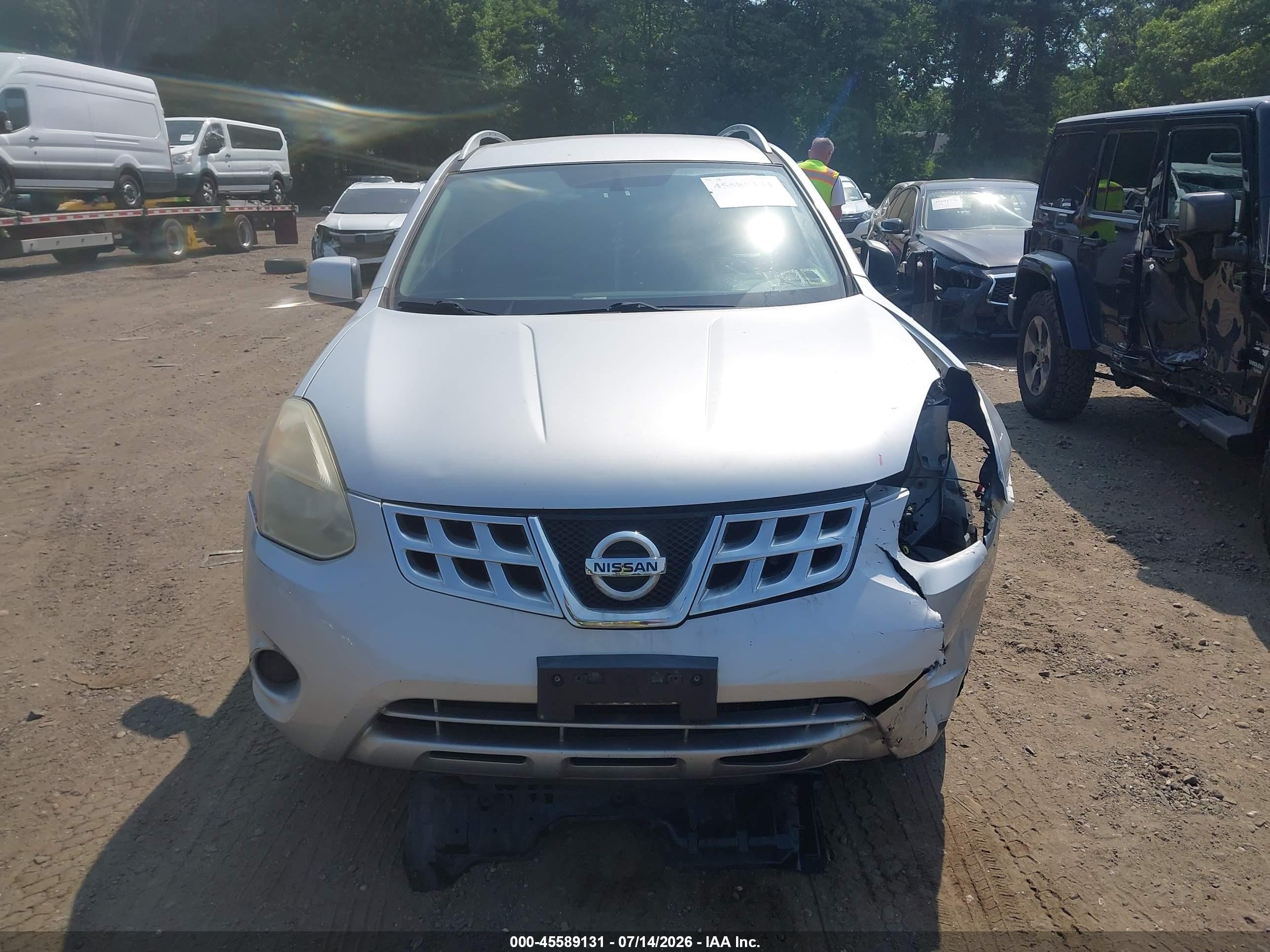 2013 Nissan Rogue Sv Silver vin: JN8AS5MV4DW649311
