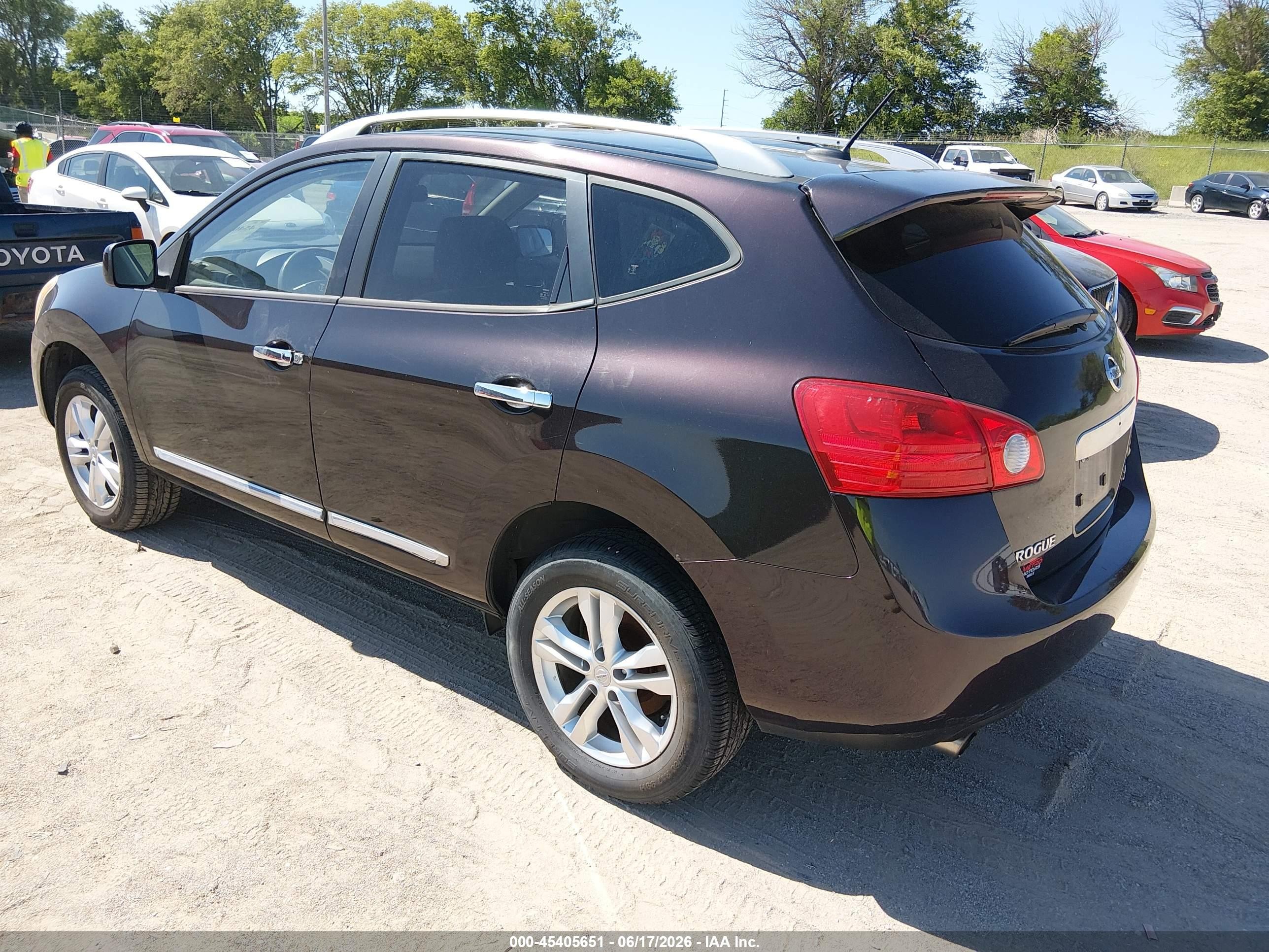 2013 Nissan Rogue Sv Purple vin: JN8AS5MV4DW650717