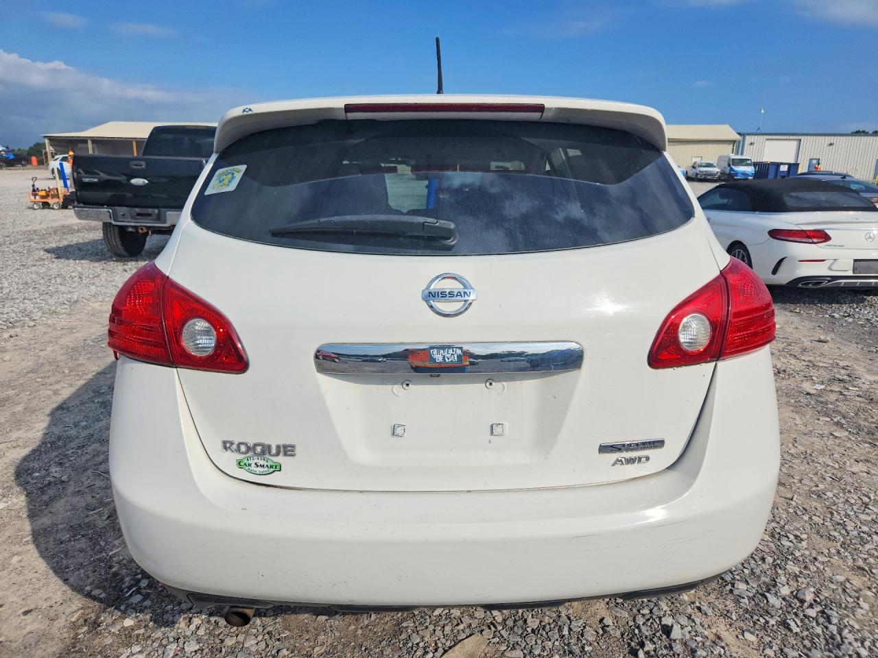 2013 Nissan Rogue S White vin: JN8AS5MV4DW652693