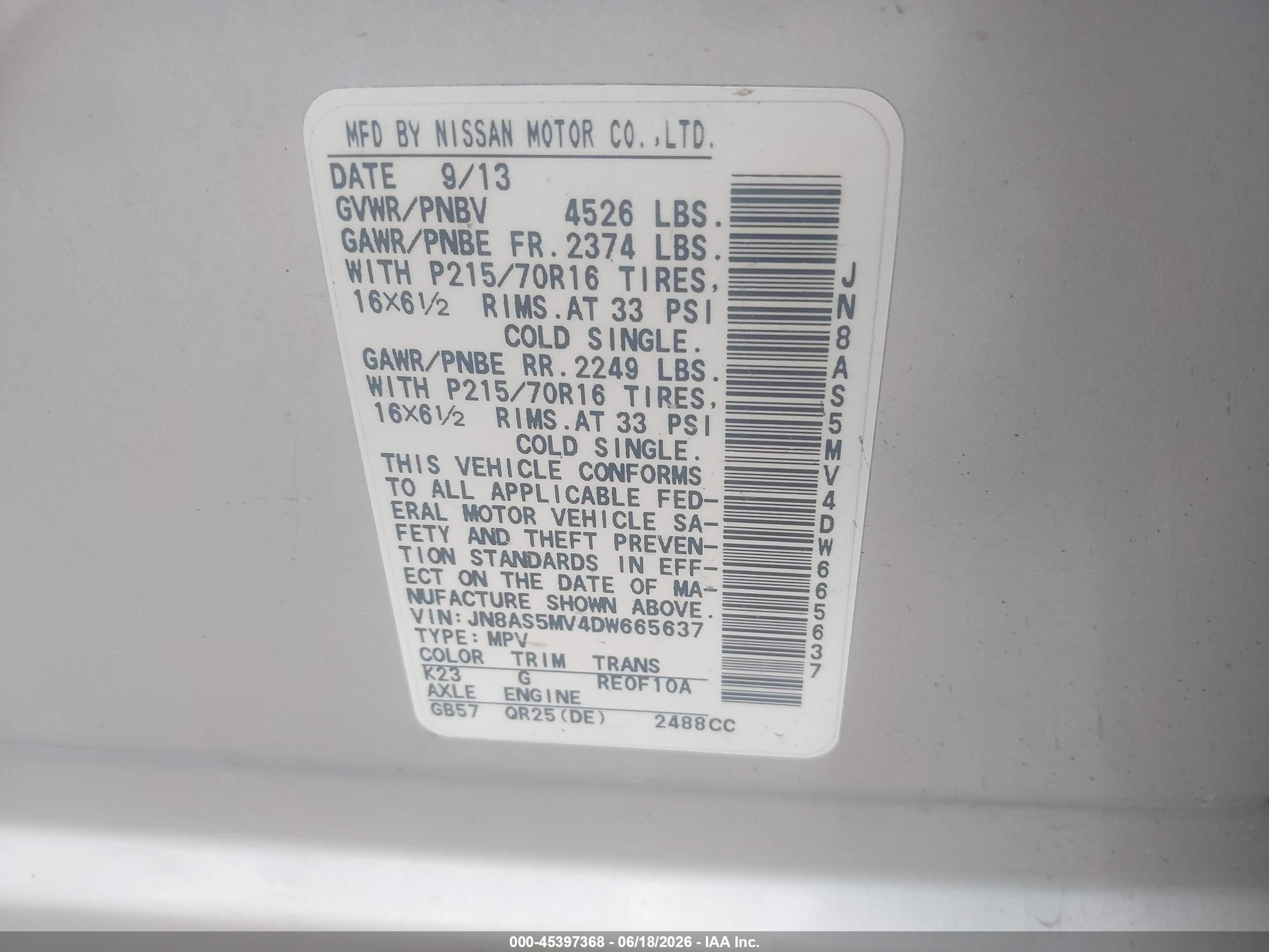 2013 Nissan Rogue S Silver vin: JN8AS5MV4DW665637