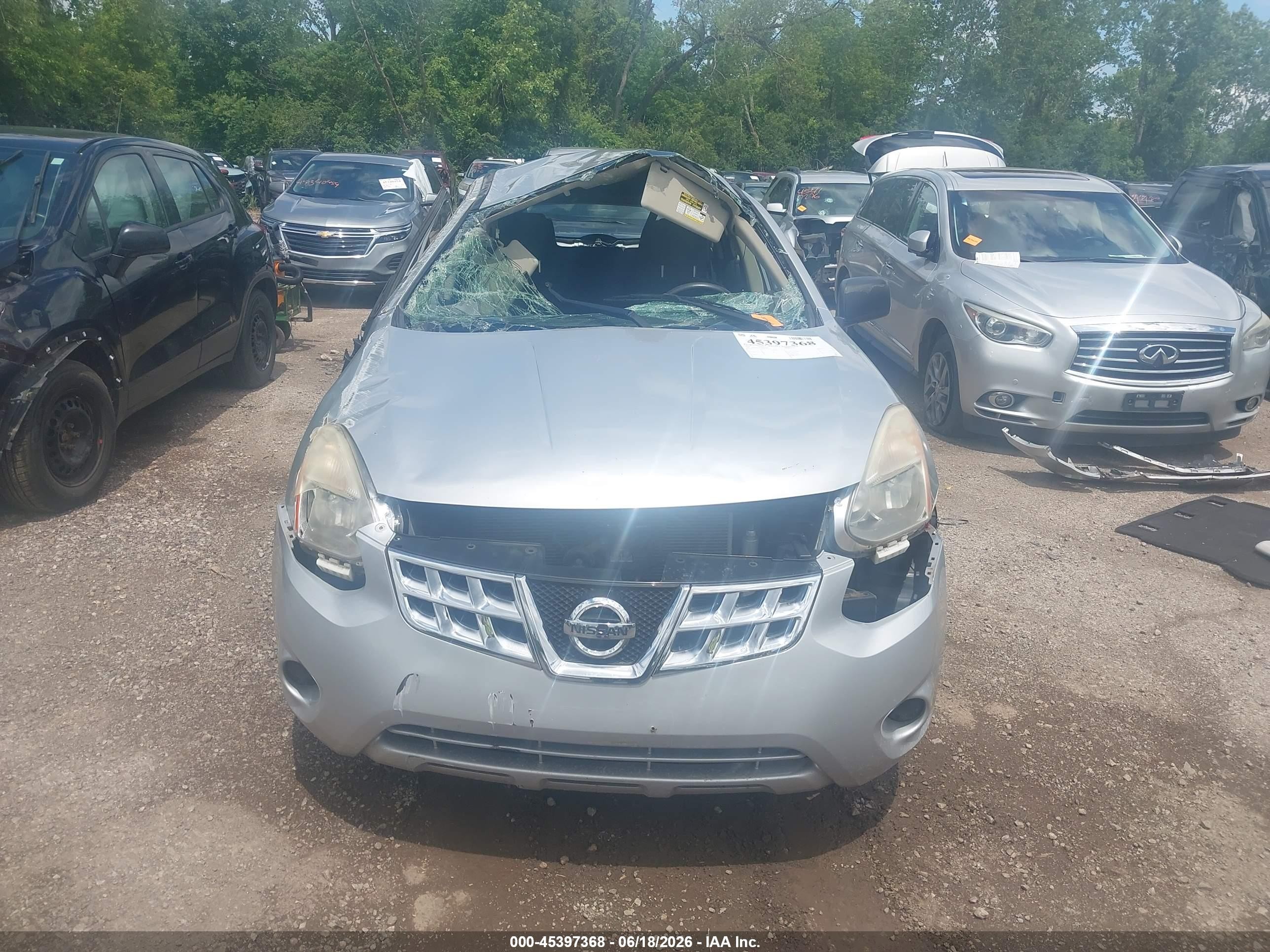 2013 Nissan Rogue S Silver vin: JN8AS5MV4DW665637