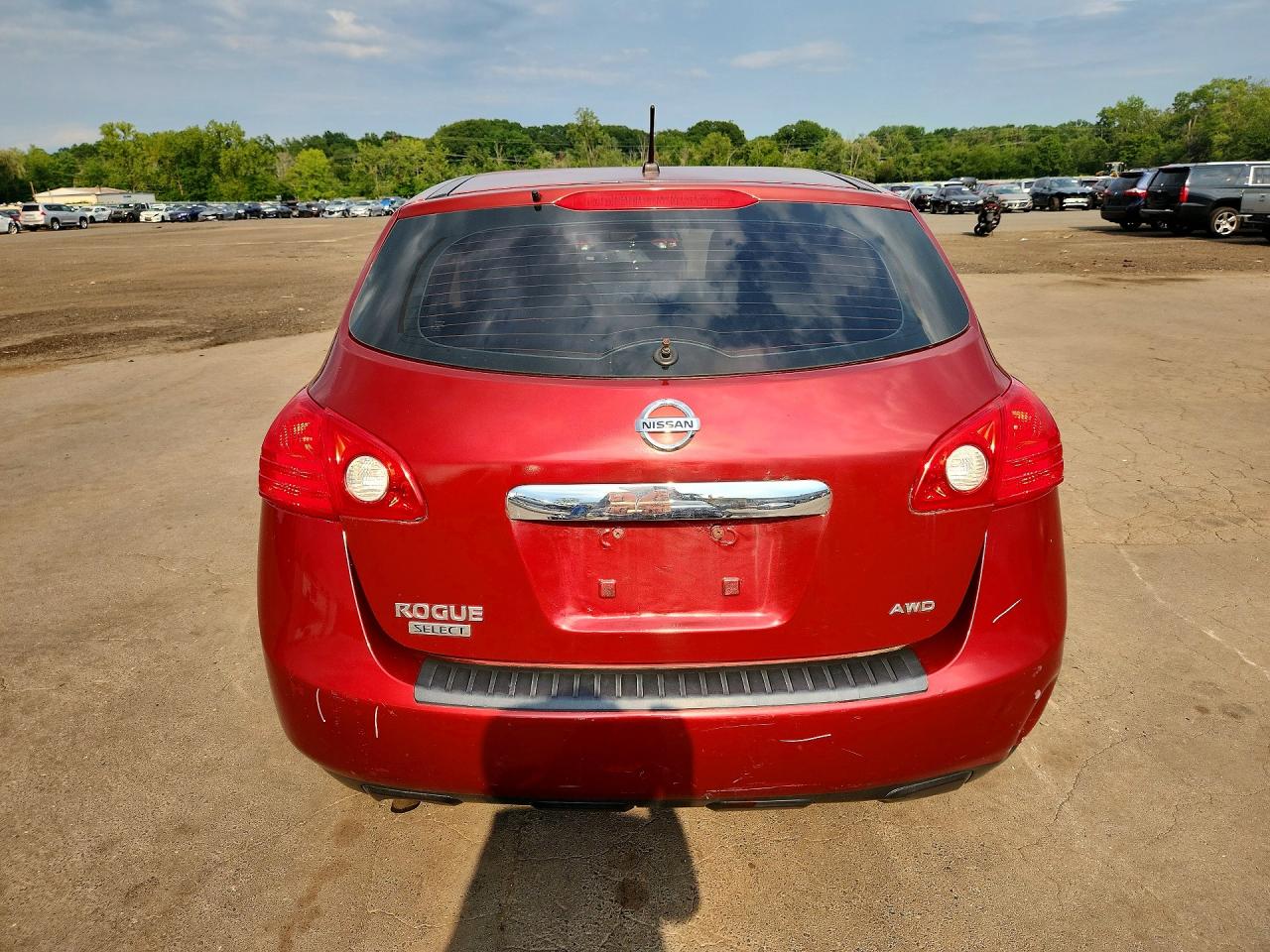 2014 Nissan Rogue Select S Red vin: JN8AS5MV4EW701778