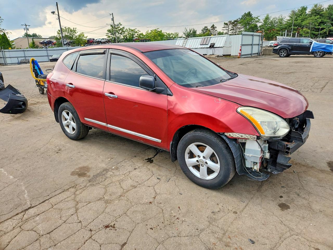 2014 Nissan Rogue Select S Red vin: JN8AS5MV4EW701778