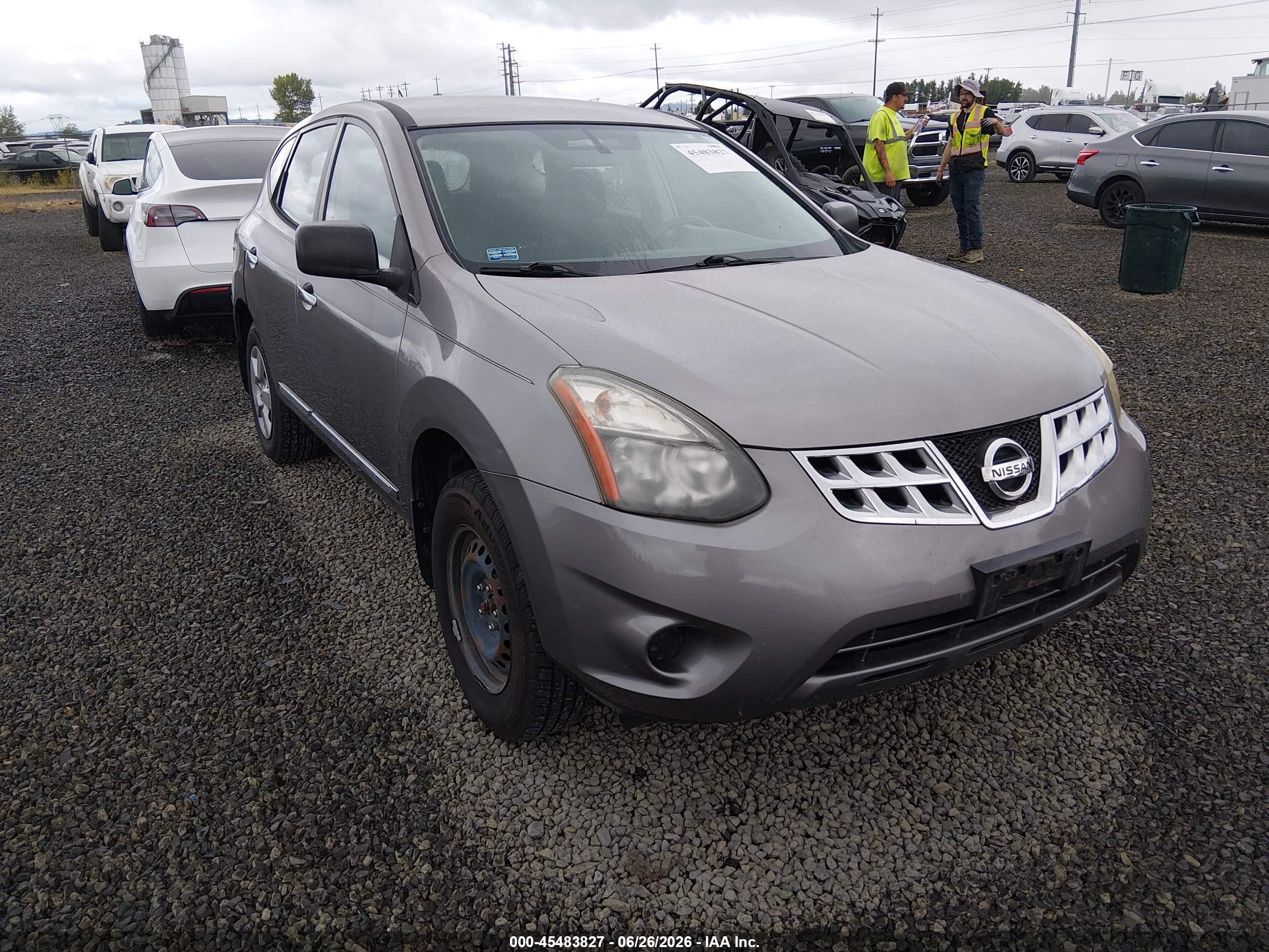 2014 Nissan Rogue Select S Beige vin: JN8AS5MV4EW710478