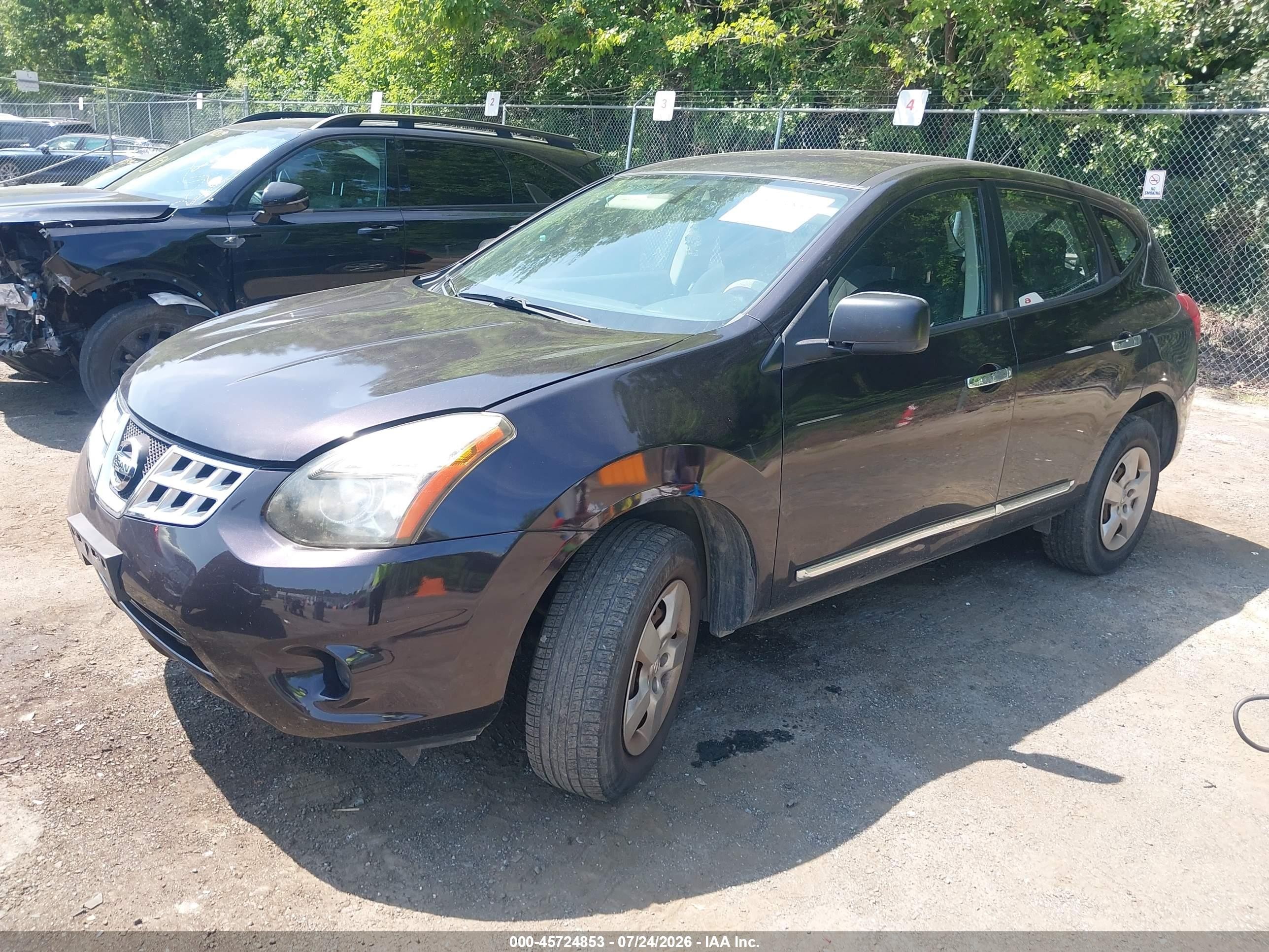 2014 Nissan Rogue Select S Фиолетовый vin: JN8AS5MV4EW714210