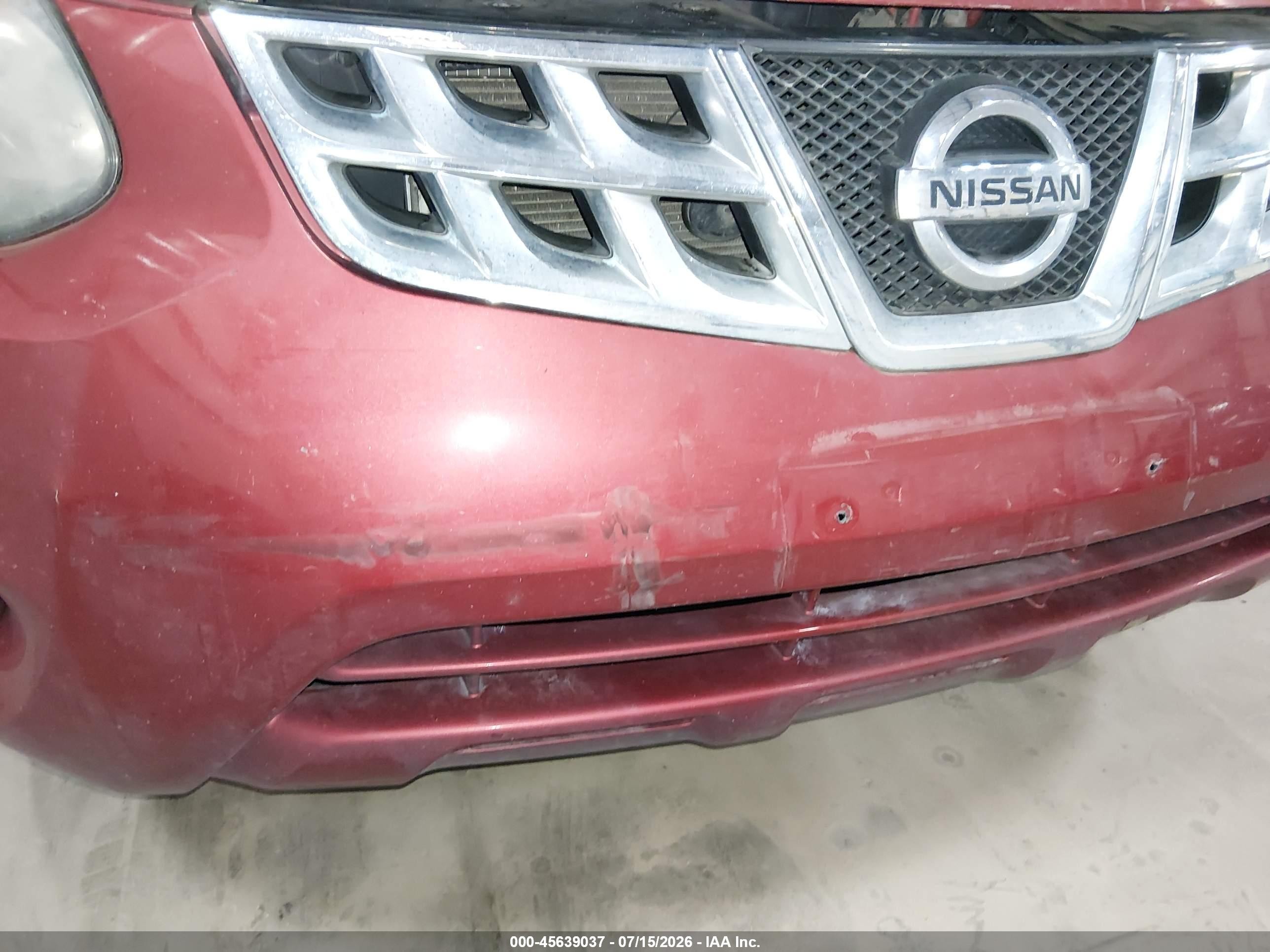 2014 Nissan Rogue Select S Red vin: JN8AS5MV4EW719150