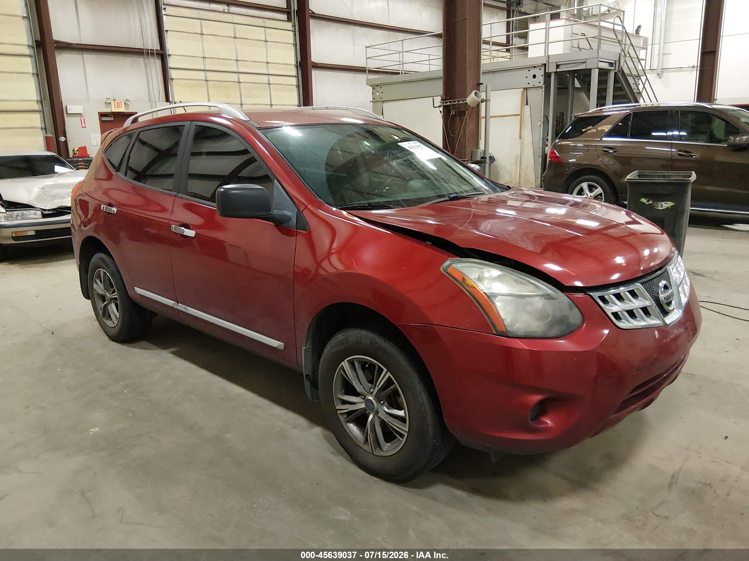 2014 Nissan Rogue Select S Red vin: JN8AS5MV4EW719150
