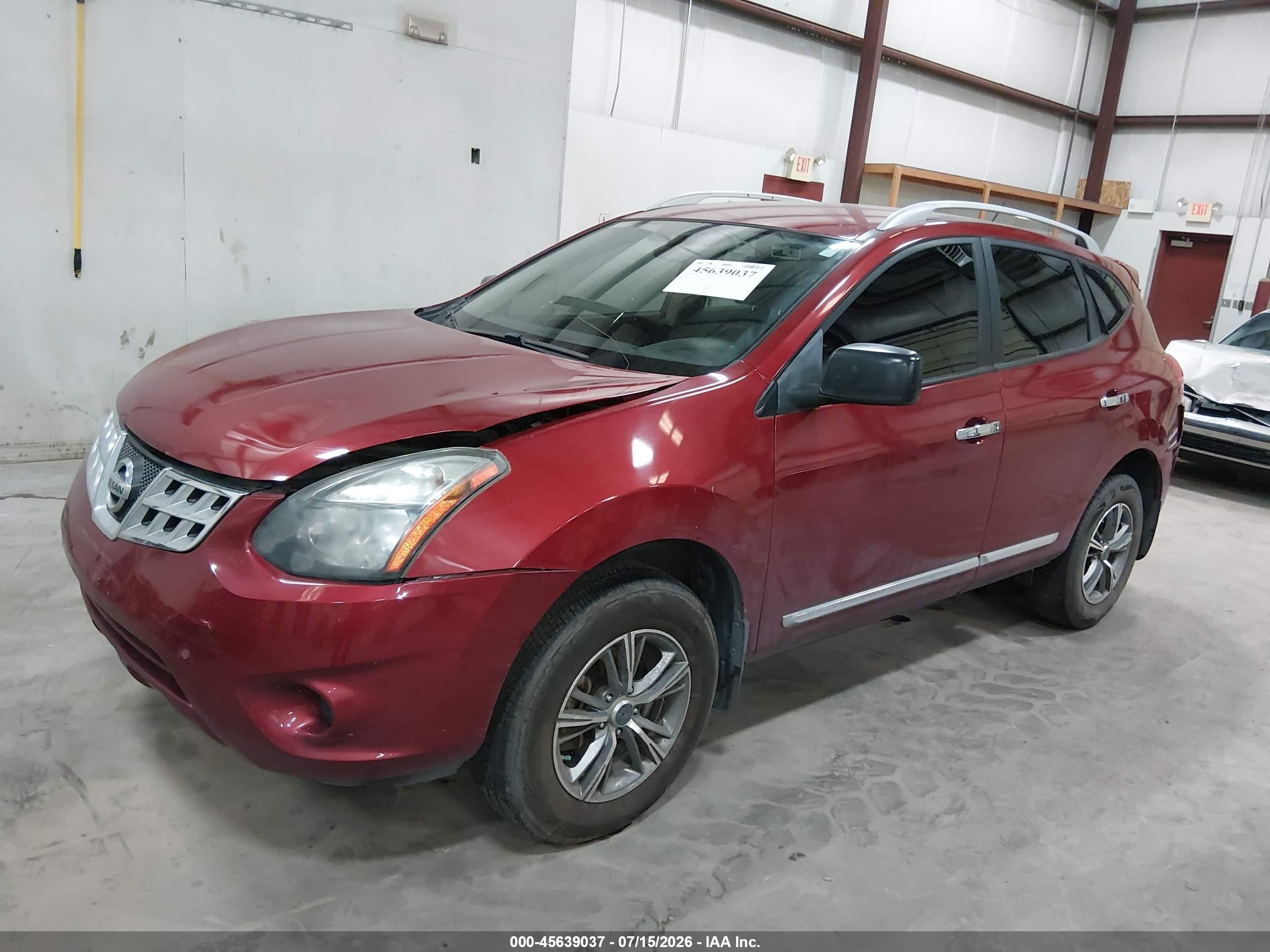 2014 Nissan Rogue Select S Red vin: JN8AS5MV4EW719150