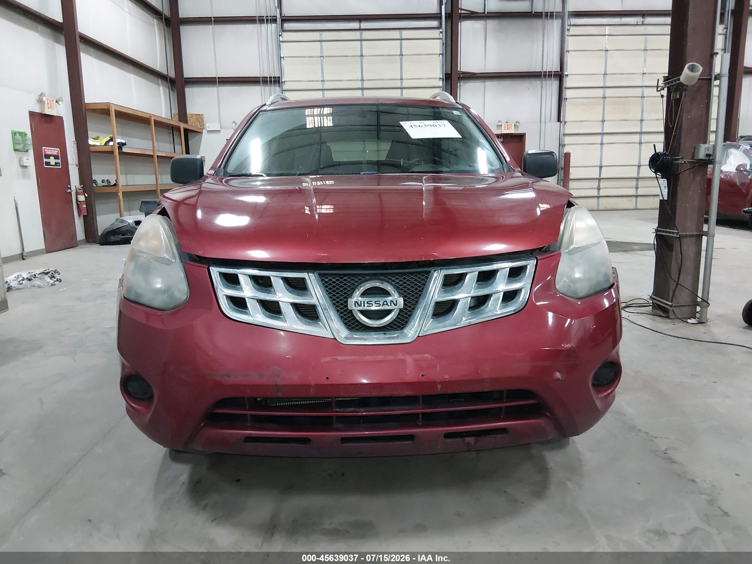 2014 Nissan Rogue Select S Red vin: JN8AS5MV4EW719150