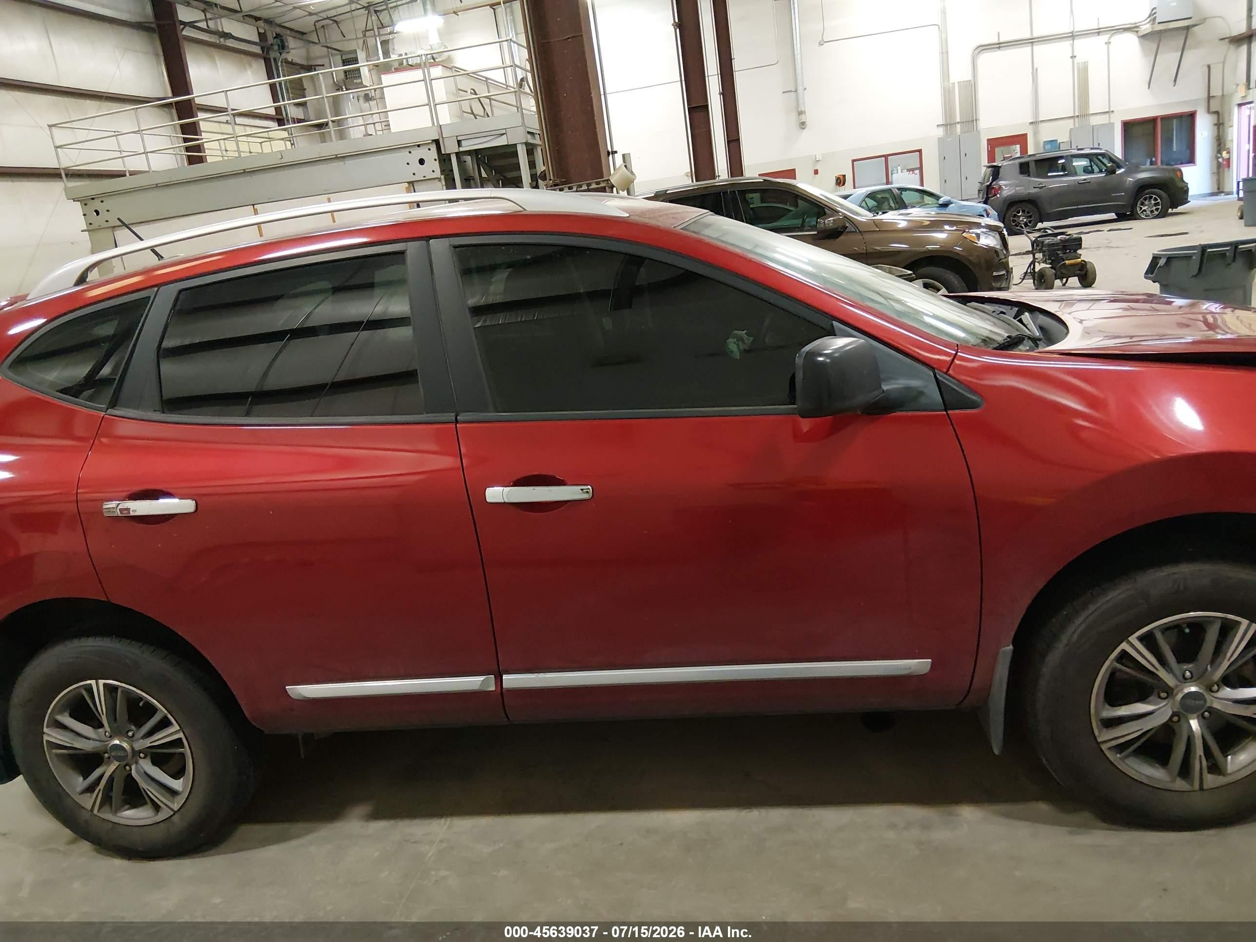2014 Nissan Rogue Select S Red vin: JN8AS5MV4EW719150