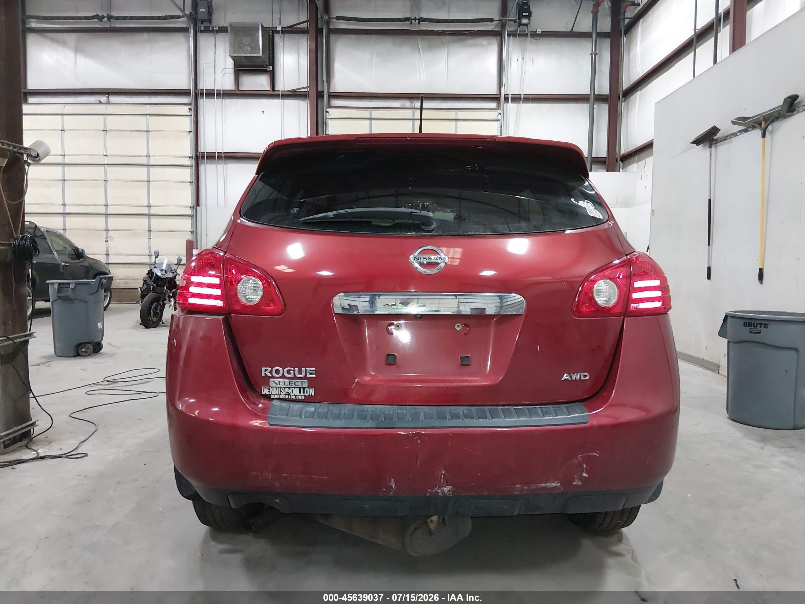 2014 Nissan Rogue Select S Red vin: JN8AS5MV4EW719150