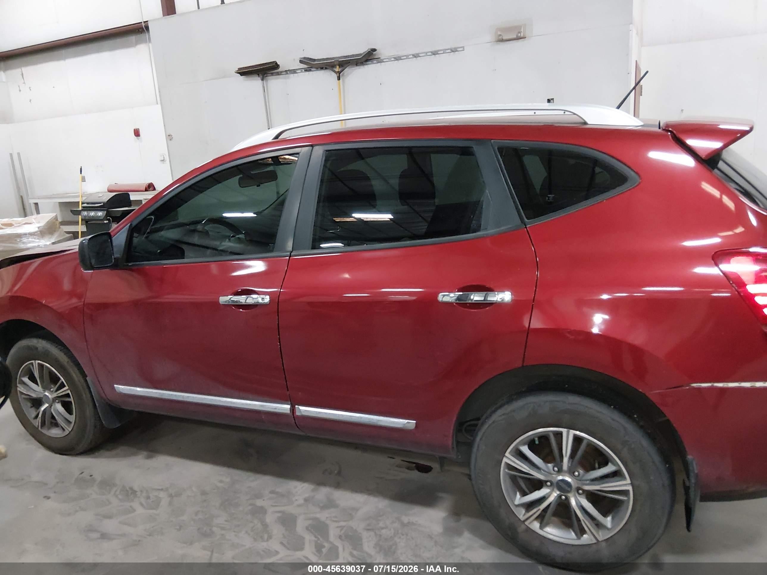 2014 Nissan Rogue Select S Red vin: JN8AS5MV4EW719150