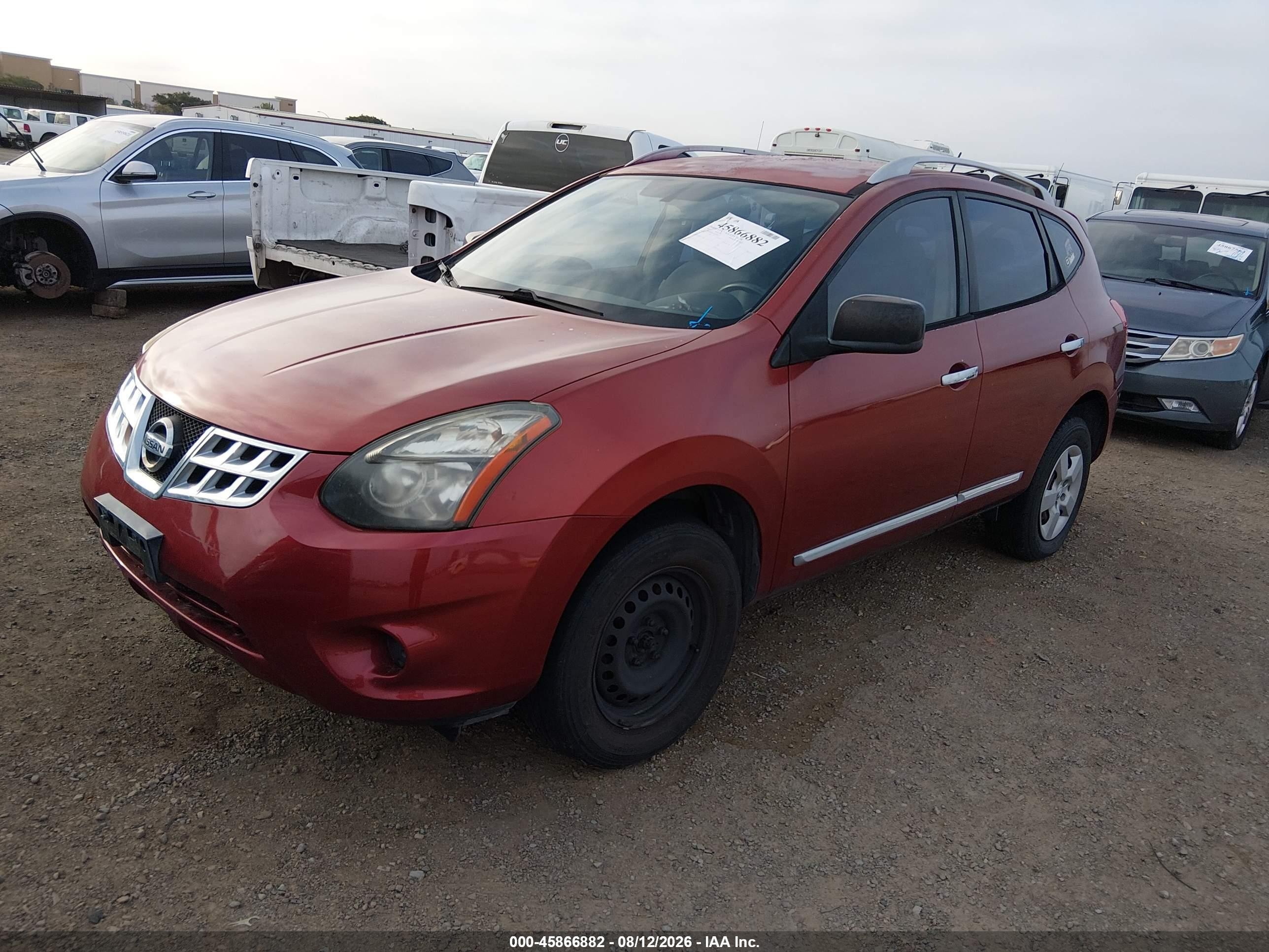2014 Nissan Rogue Select S Burgundy vin: JN8AS5MV4EW722128