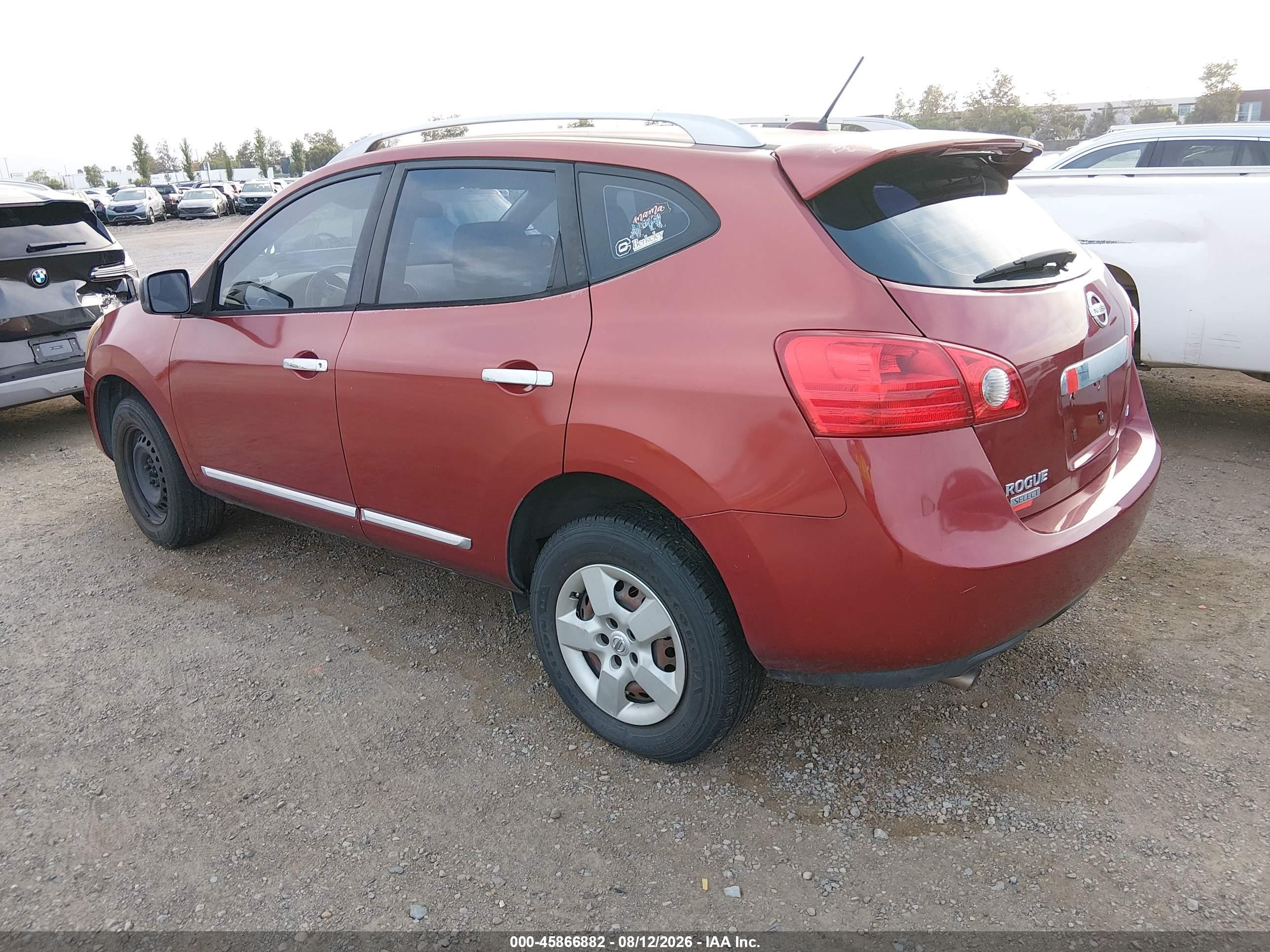 2014 Nissan Rogue Select S Burgundy vin: JN8AS5MV4EW722128