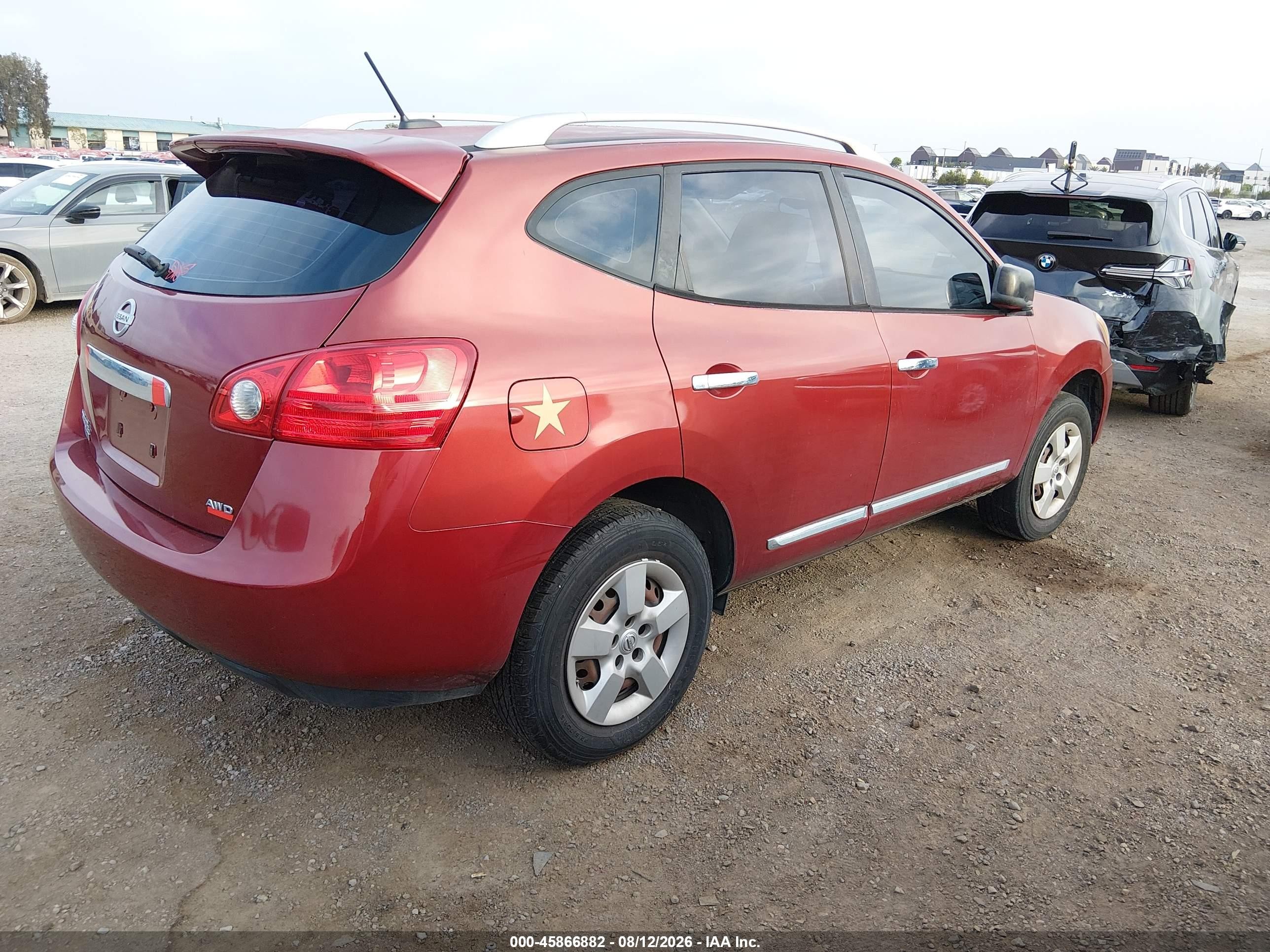 2014 Nissan Rogue Select S Burgundy vin: JN8AS5MV4EW722128
